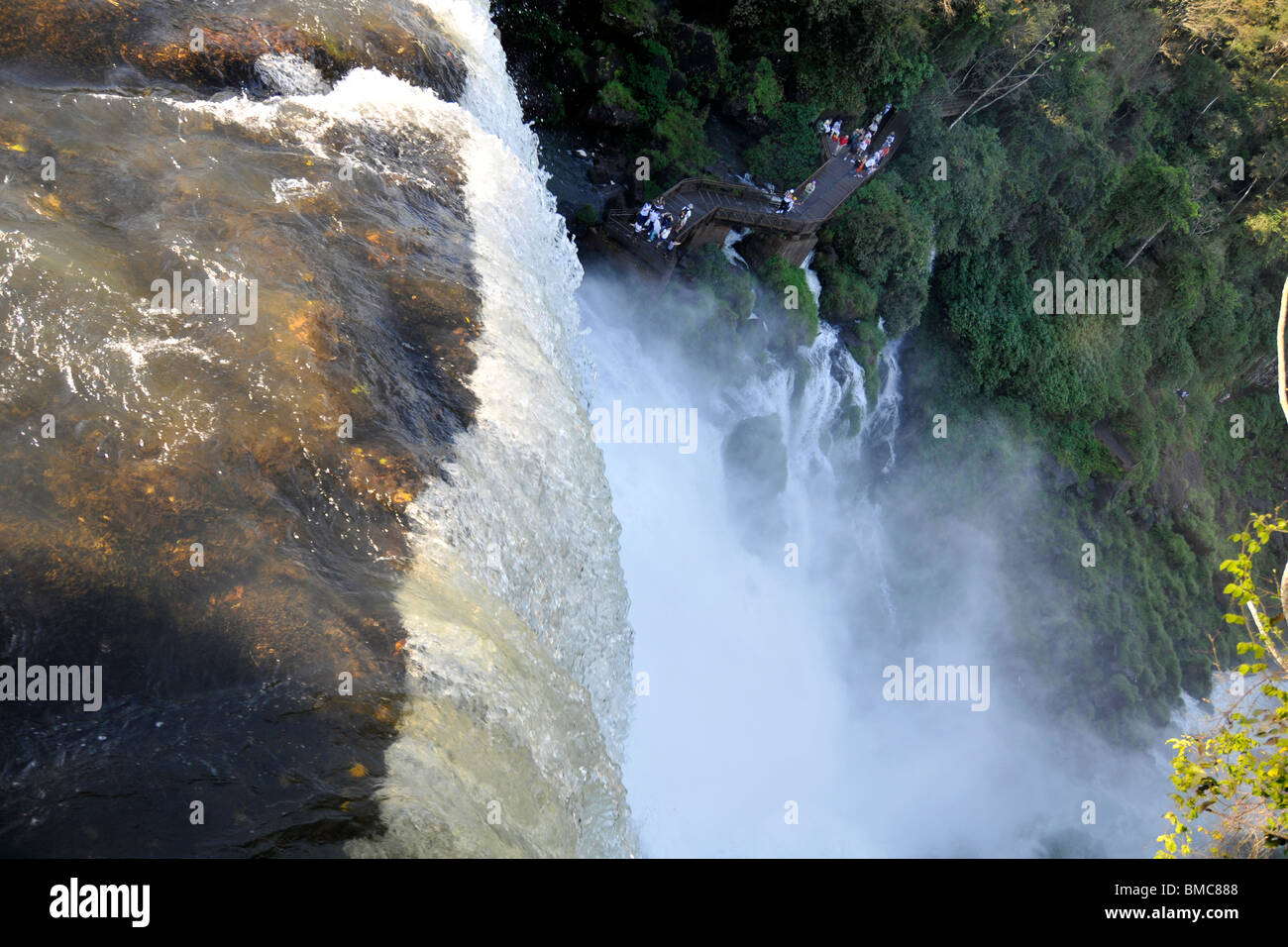 Salto San Martin, Iguassu Falls, parc national de l'Iguazu, Puerto Iguazu, Argentine Banque D'Images