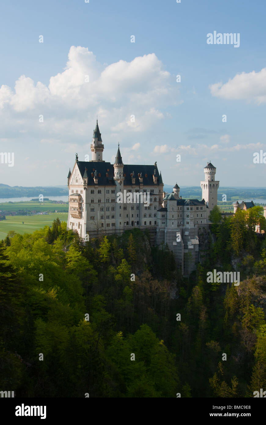 Le château de Neuschwanstein, en Bavière, Allemagne Banque D'Images