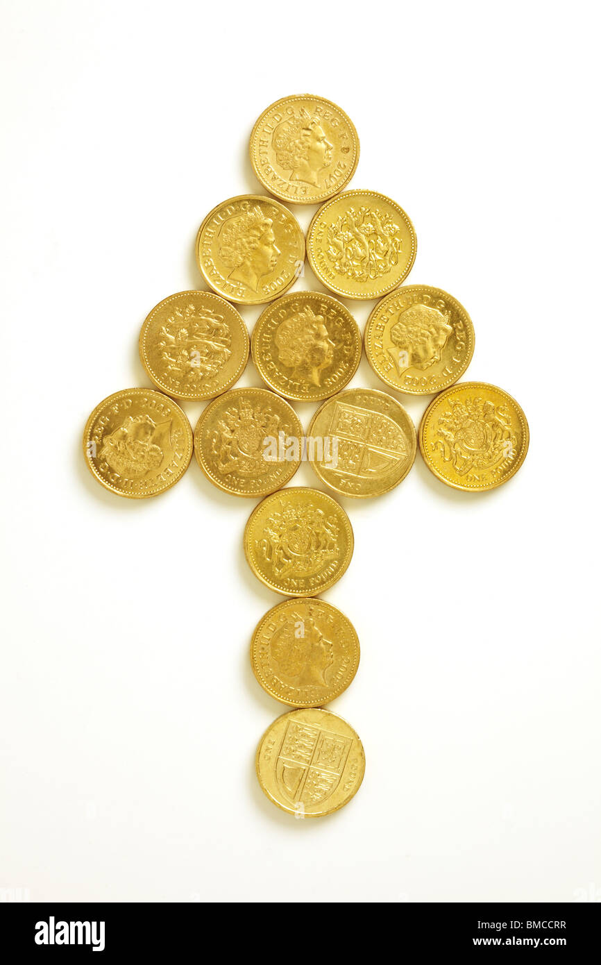 Flèche dans Pièces Livre Banque D'Images