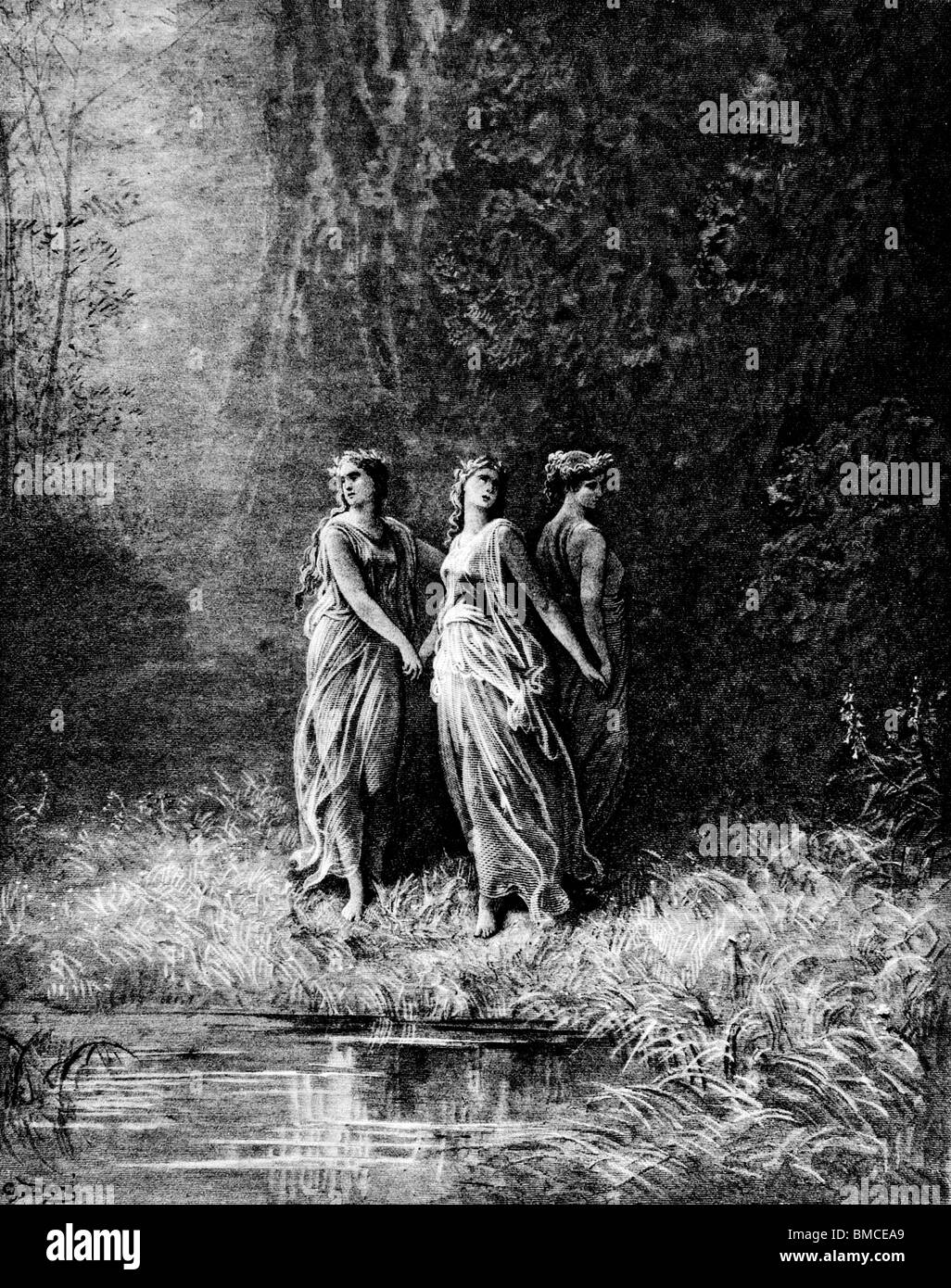 Les femmes danse à la char Banque D'Images