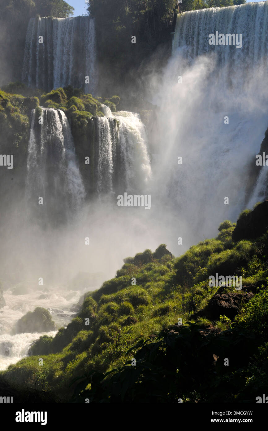 Salto San Martin, Iguassu Falls, parc national de l'Iguazu, Puerto Iguazu, Argentine Banque D'Images