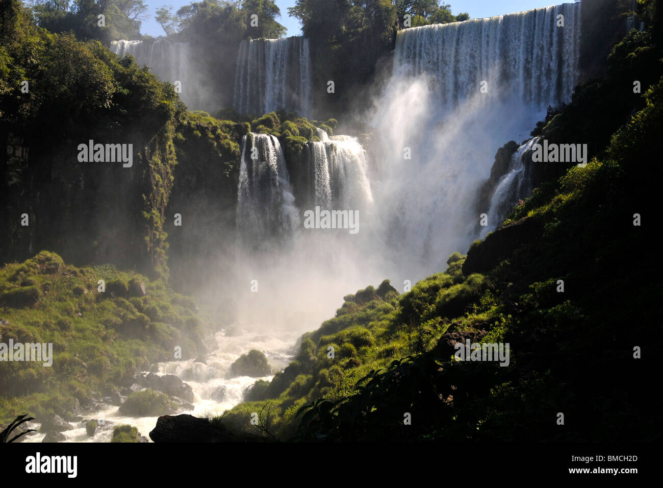 Salto San Martin, Iguassu Falls, parc national de l'Iguazu, Puerto Iguazu, Argentine Banque D'Images