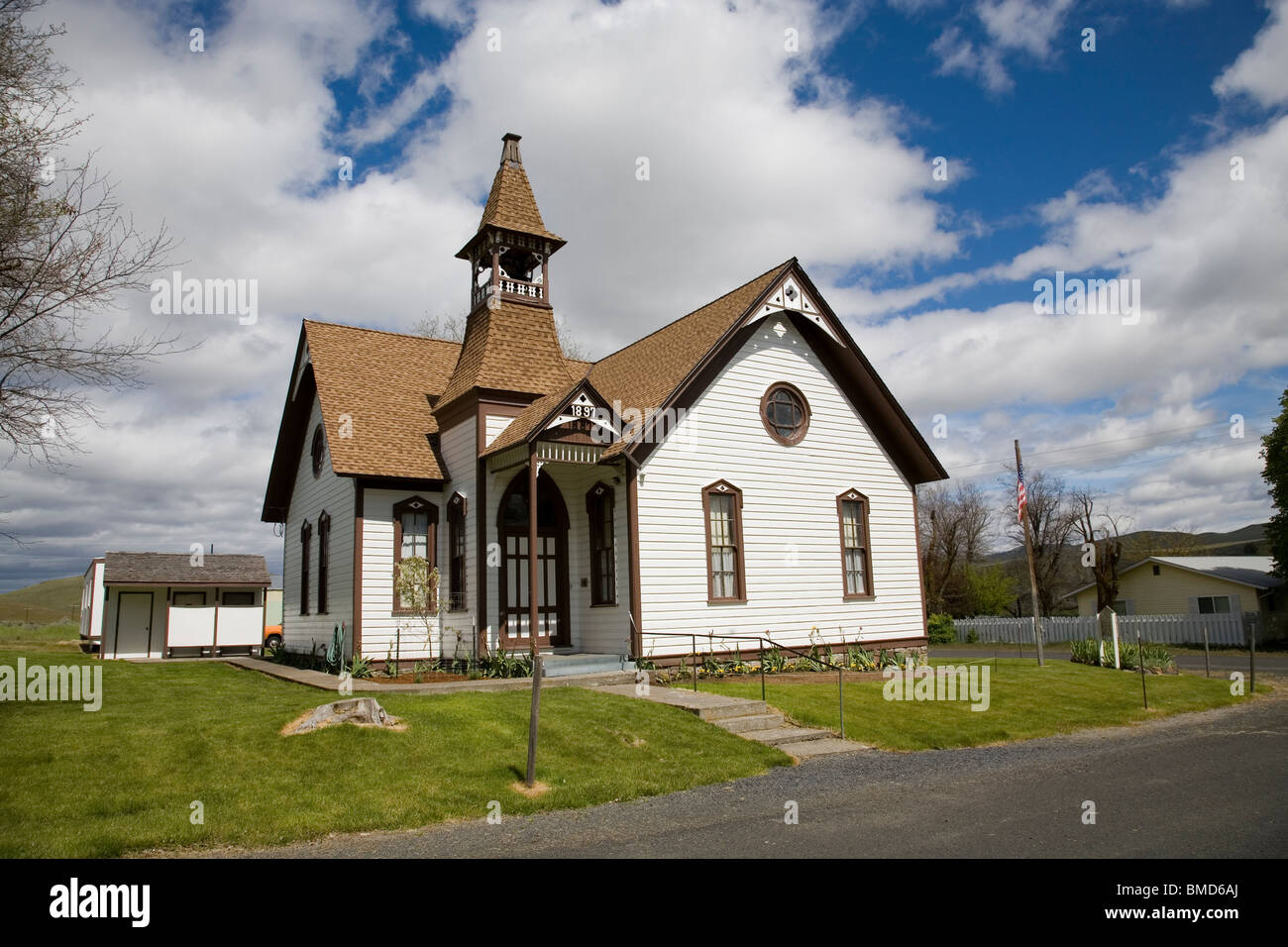 Une petite communauté dans l'église d'antilopes, de l'Oregon Banque D'Images