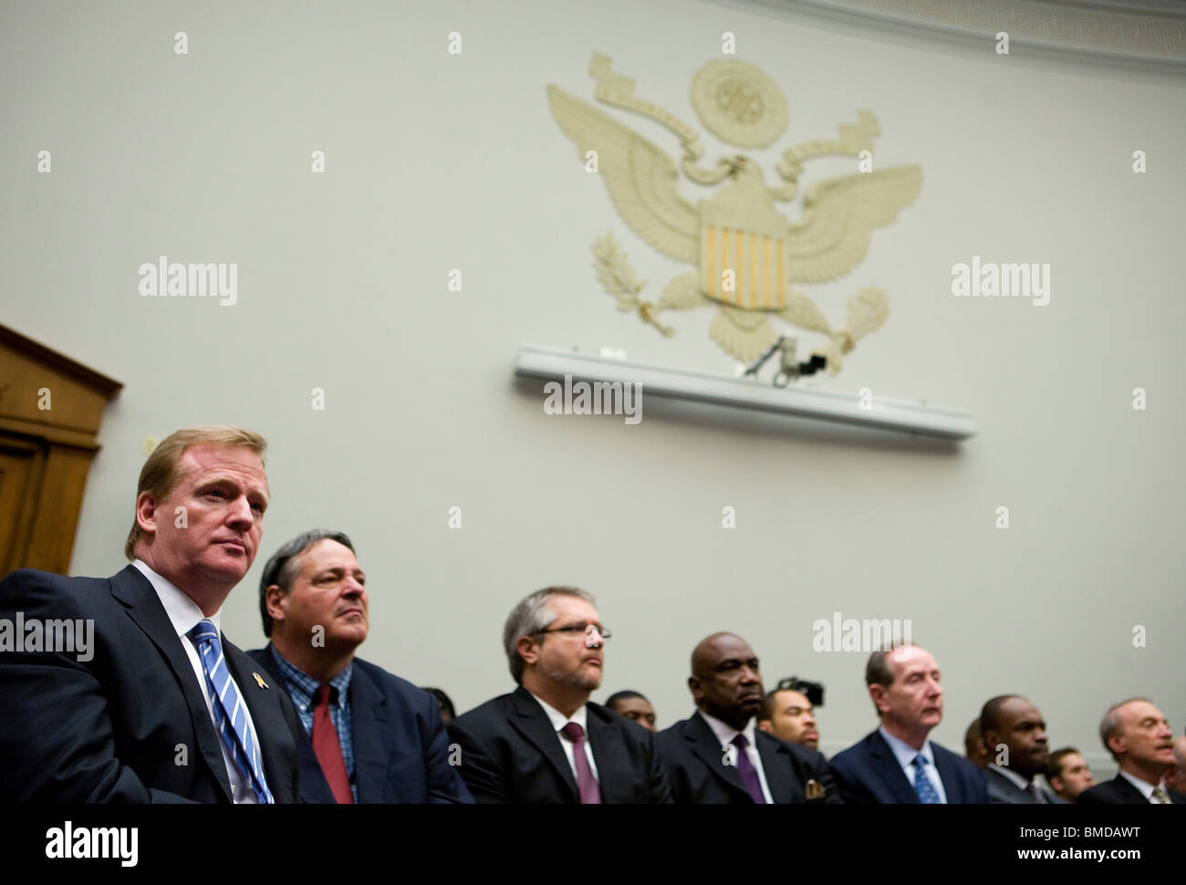 Le commissaire de la NFL Roger Goodell. Banque D'Images