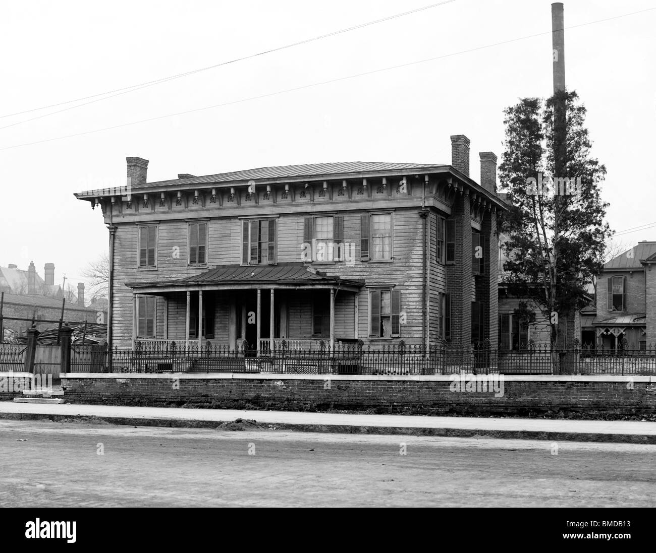 Jefferson Davis' residence, Confederate 'White House', Montgomery, Alabama, 1906 Banque D'Images Jefferson Davis' residence, Confederate 'White House', Montgomery, Alabama, 1906 Banque D'Images