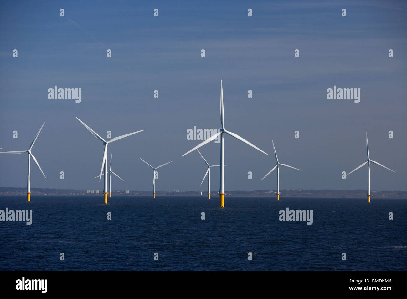 Burbo bank parcs offshore au large de la côte de Wirral en mer d'Irlande Royaume-Uni merseyside Banque D'Images