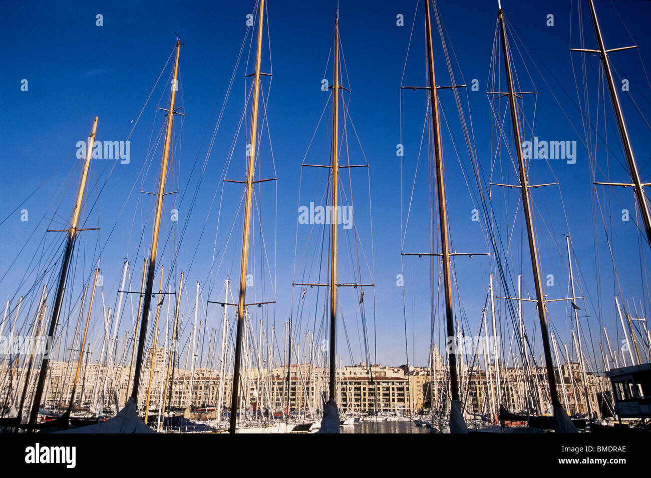 Le vieux port de Marseille Banque D'Images