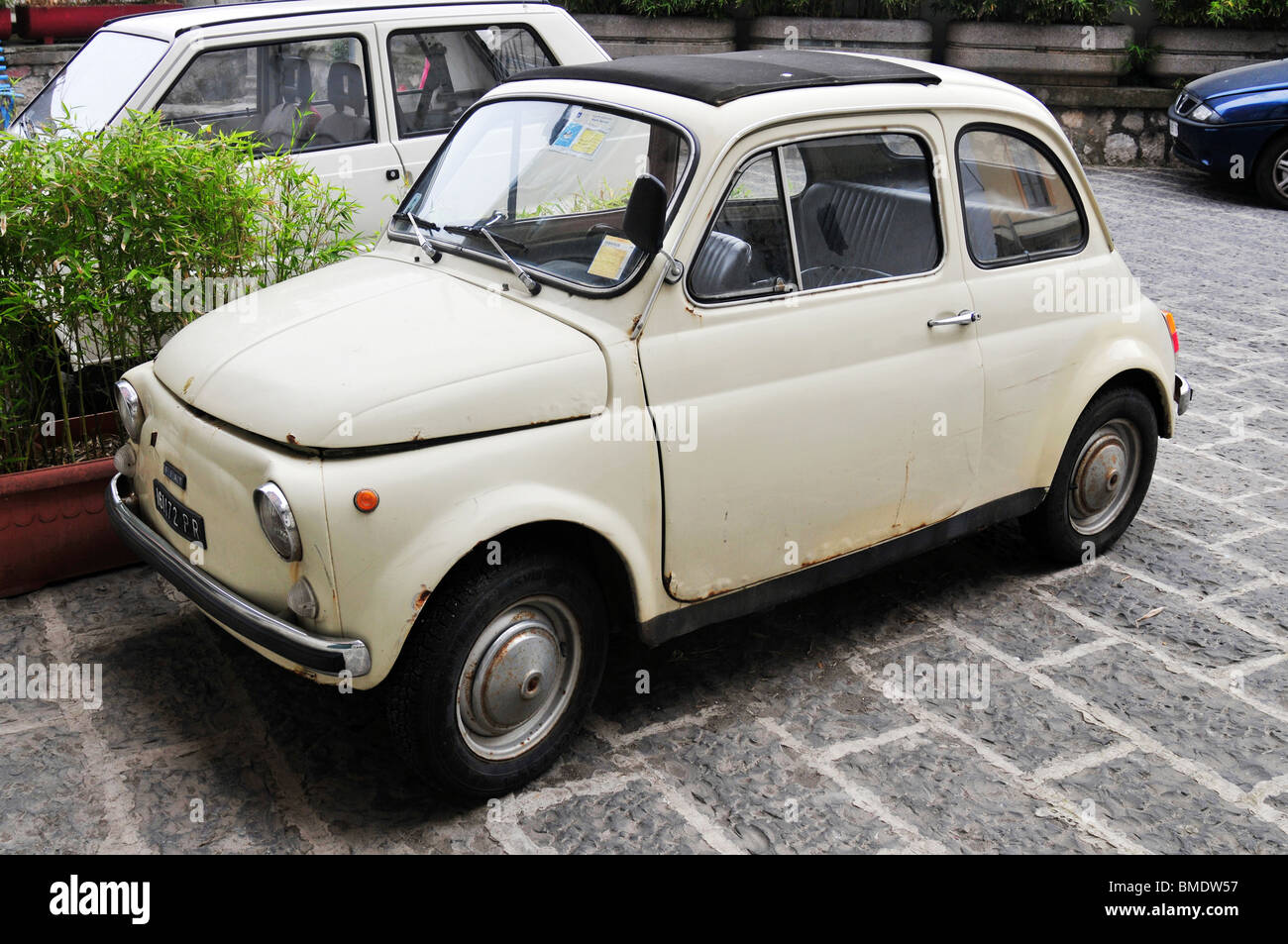 Fiat 500 Classic voiture, Italie Banque D'Images