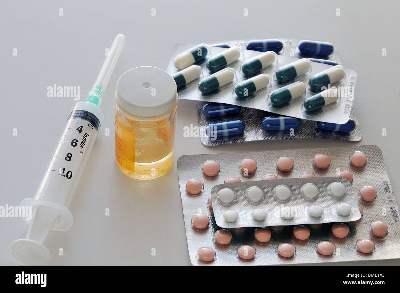 Seringue de produits médicaux ; Banque D'Images