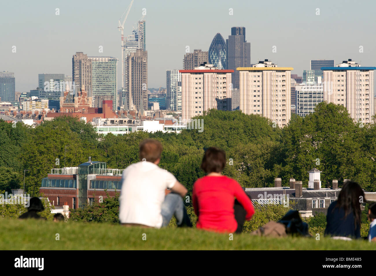 Soir d'été - Primrose Hill - Camden - Londres Banque D'Images