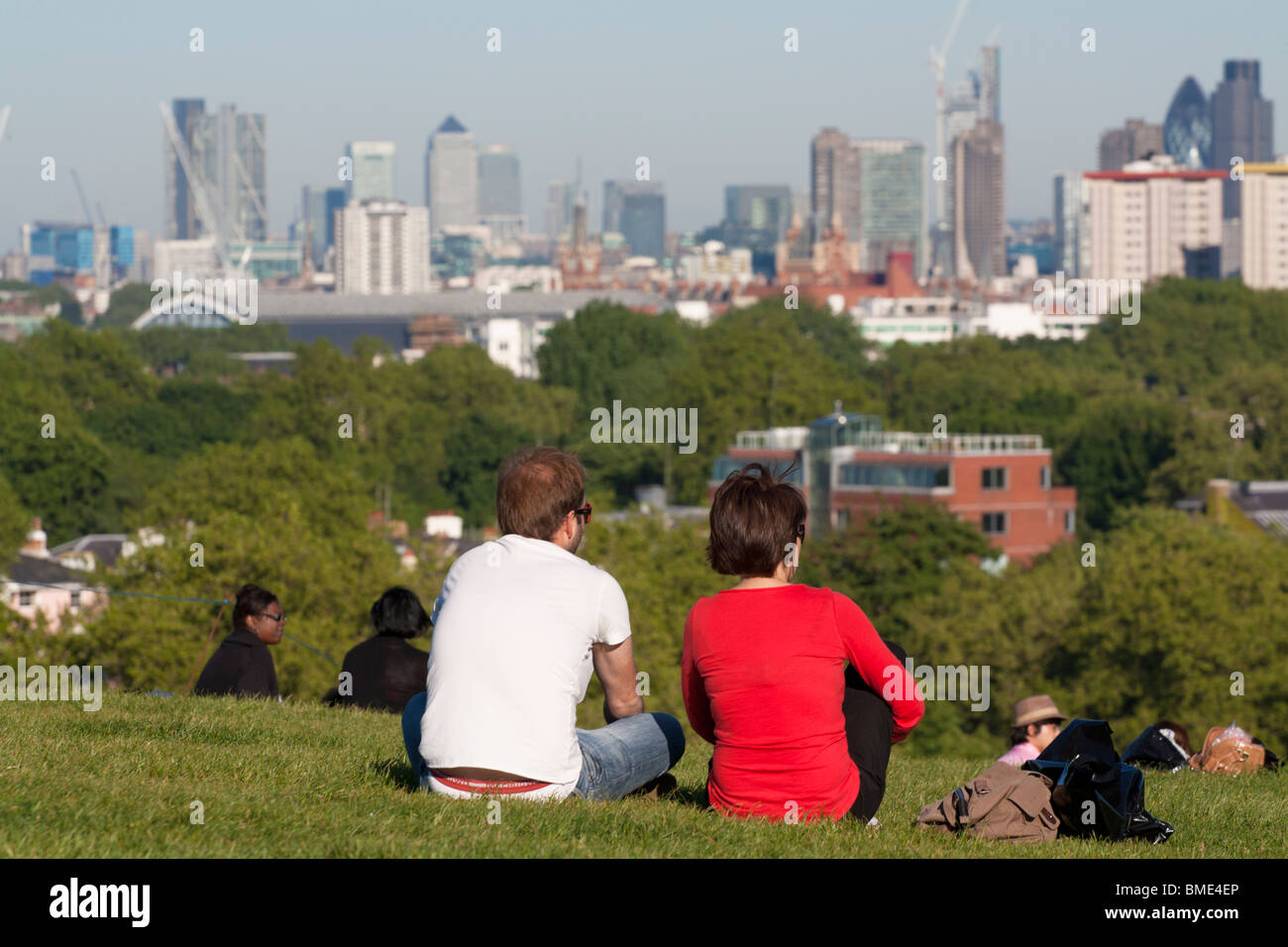 Soir d'été - Primrose Hill - Camden - Londres Banque D'Images