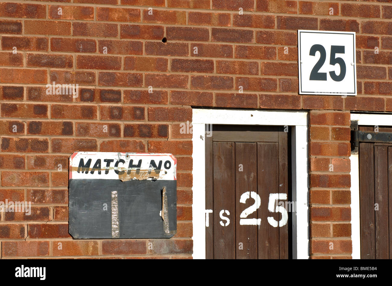 Porte tourniquet à Hereford United football ground Banque D'Images