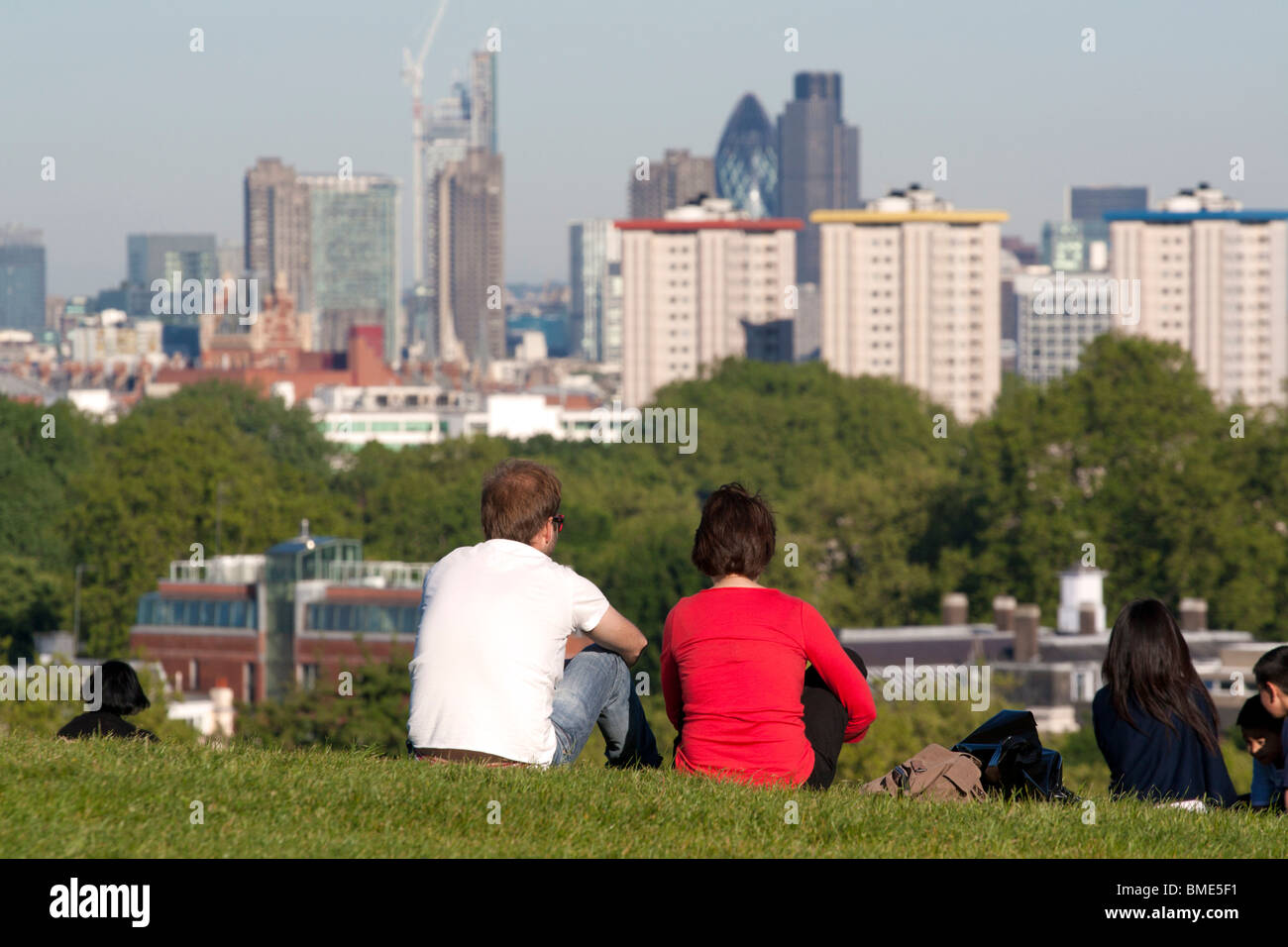 Soir d'été - Primrose Hill - Camden - Londres Banque D'Images
