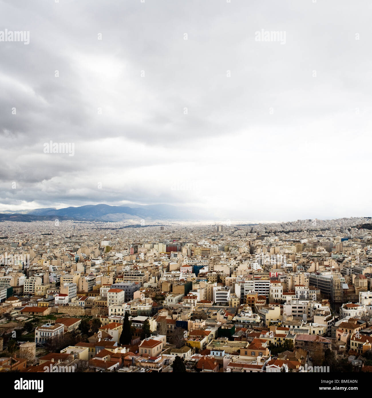 Vue d'une ville, Athènes, Grèce. Banque D'Images