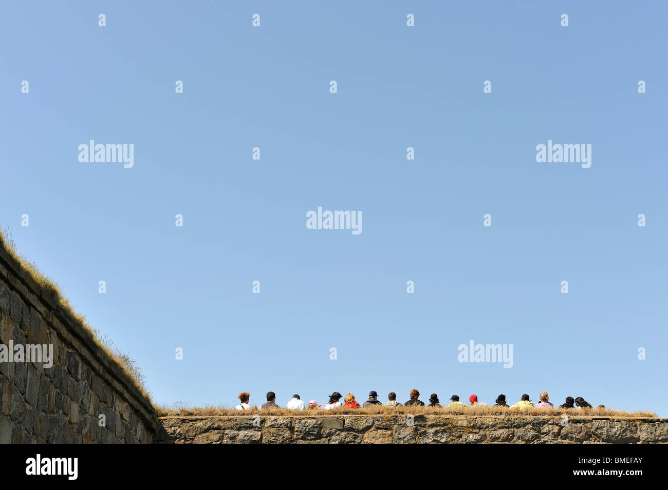 La Scandinavie, la Suède, Göteborg, assis sur le mur du fort Banque D'Images La Scandinavie, la Suède, Göteborg, assis sur le mur du fort Banque D'Images