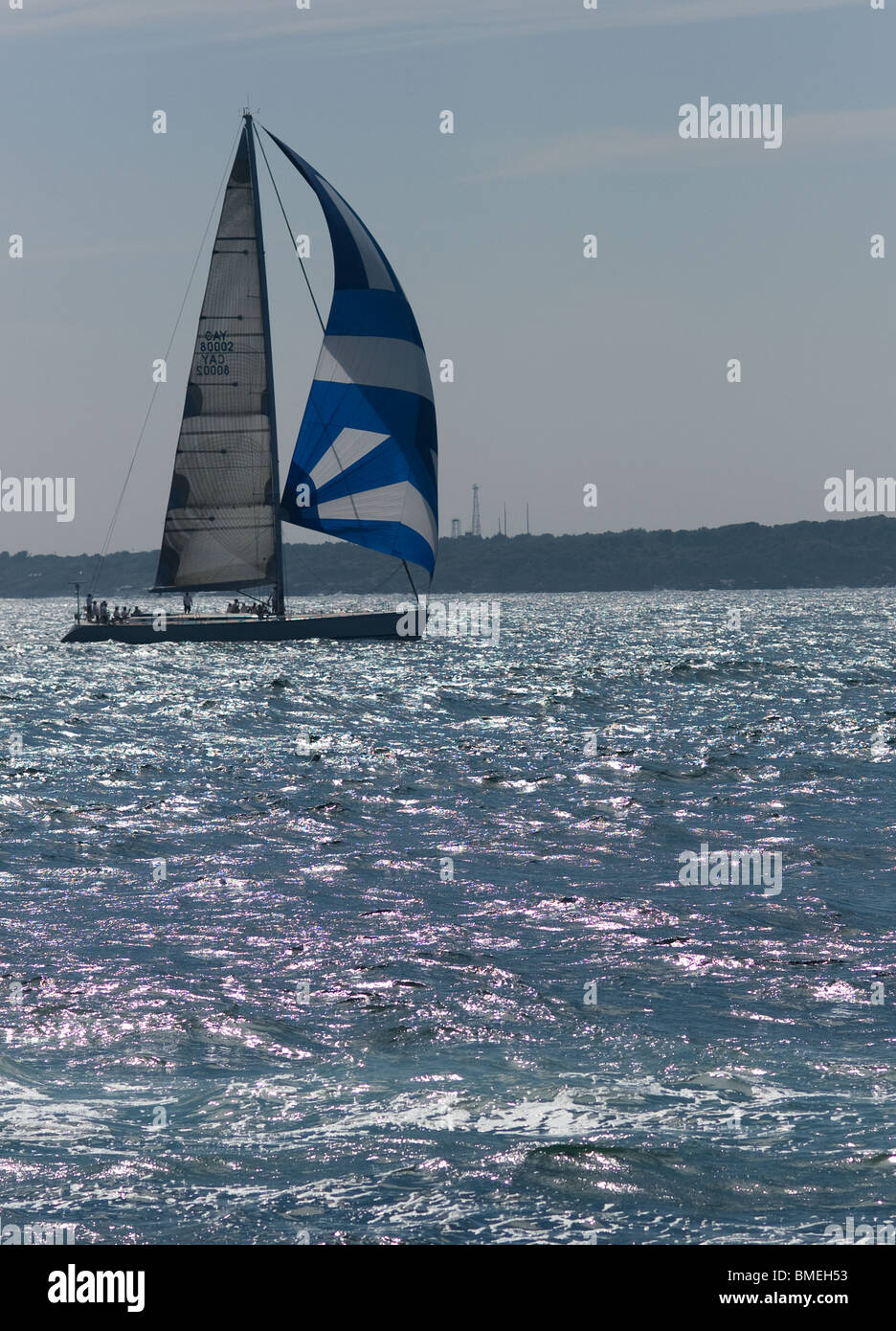 SEASCAPE, CASTLE HILL INN, la baie de Narragansett, Newport, Rhode Island Banque D'Images