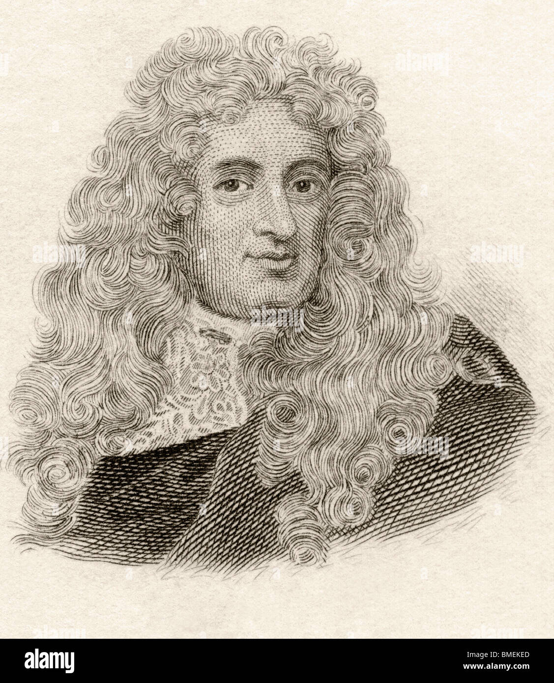 Le Baron Samuel von Pufendorf, 1632 à 1694. Juriste allemand, philosophe politique, Économiste, historien et homme d'État. Banque D'Images