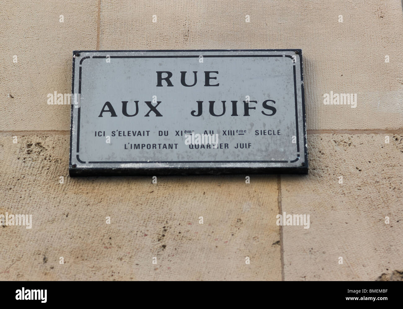 RUE AUX JUIFS DE ROUEN, FRANCE Banque D'Images