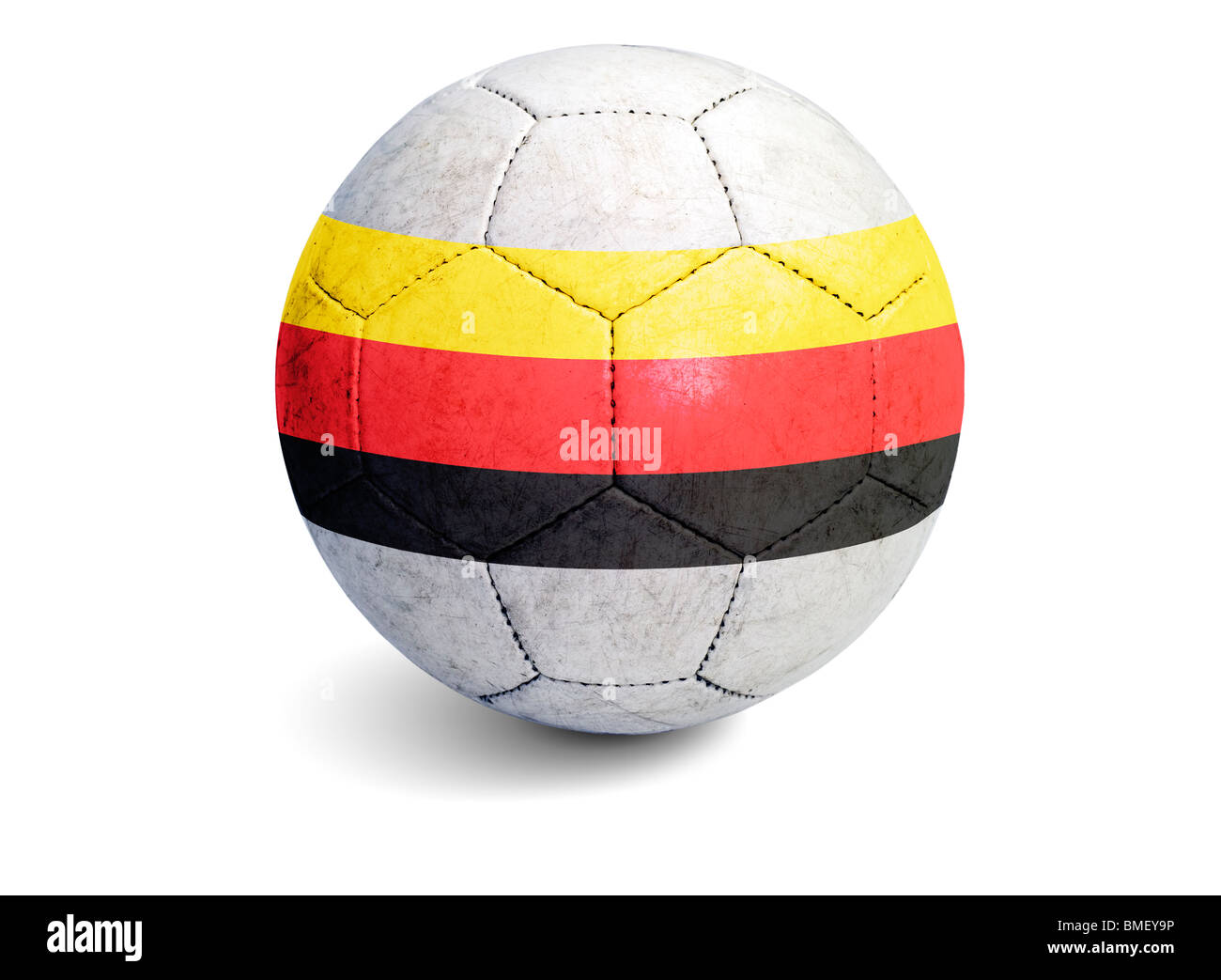 Ballon de football drapeau Allemagne Banque D'Images