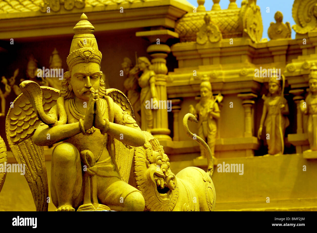 Idoles Hindu Temple Banque D'Images