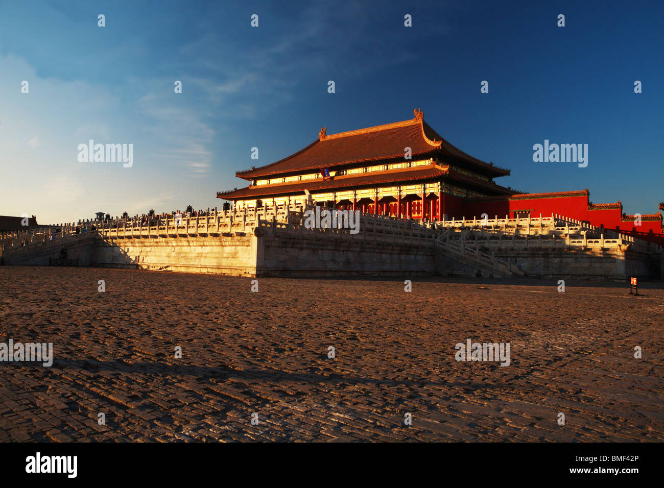 Salle de l'harmonie suprême, la Cité Interdite, Pékin, Chine Banque D'Images