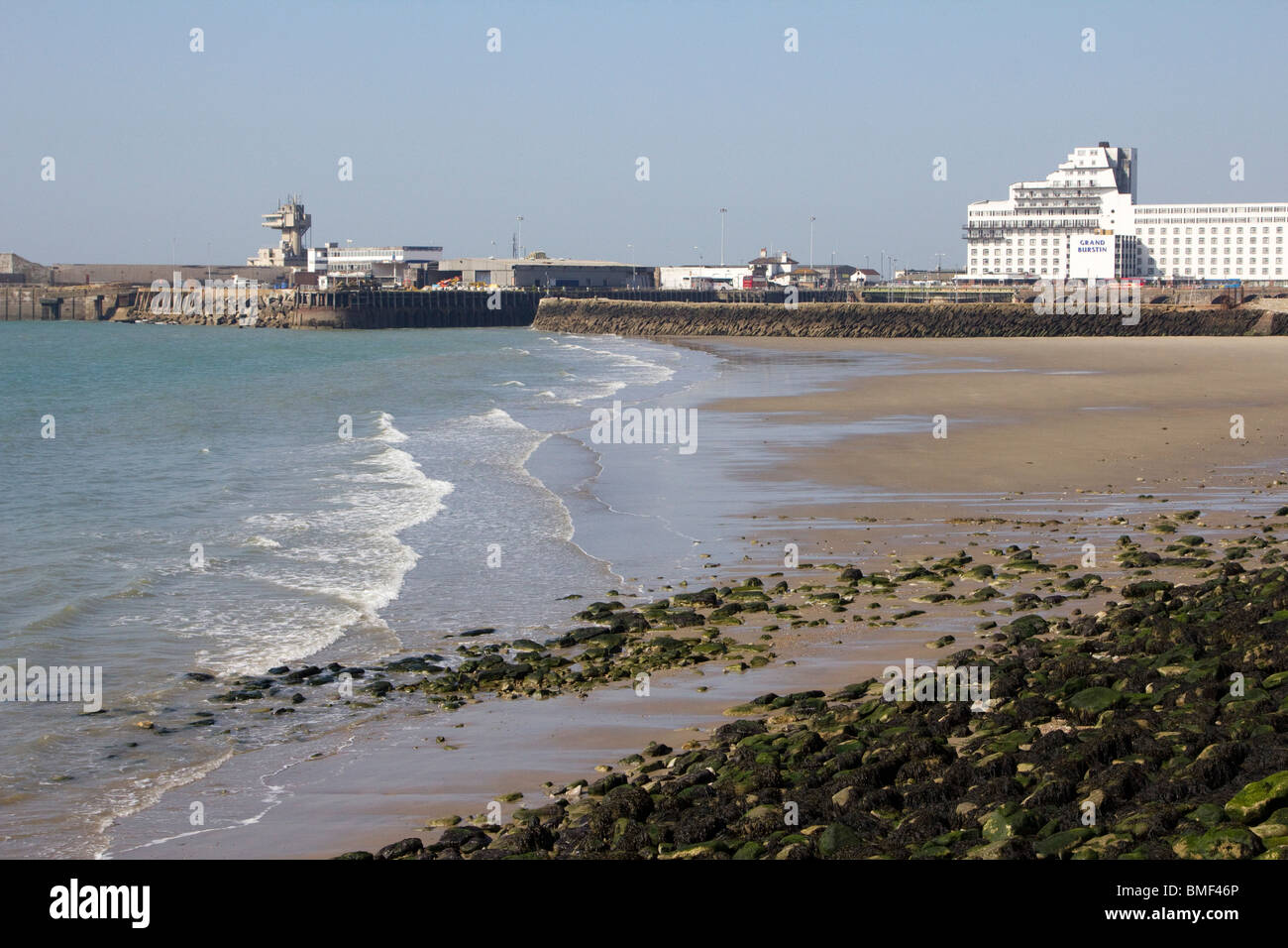 Plage de Folkestone Kent England uk go Banque D'Images