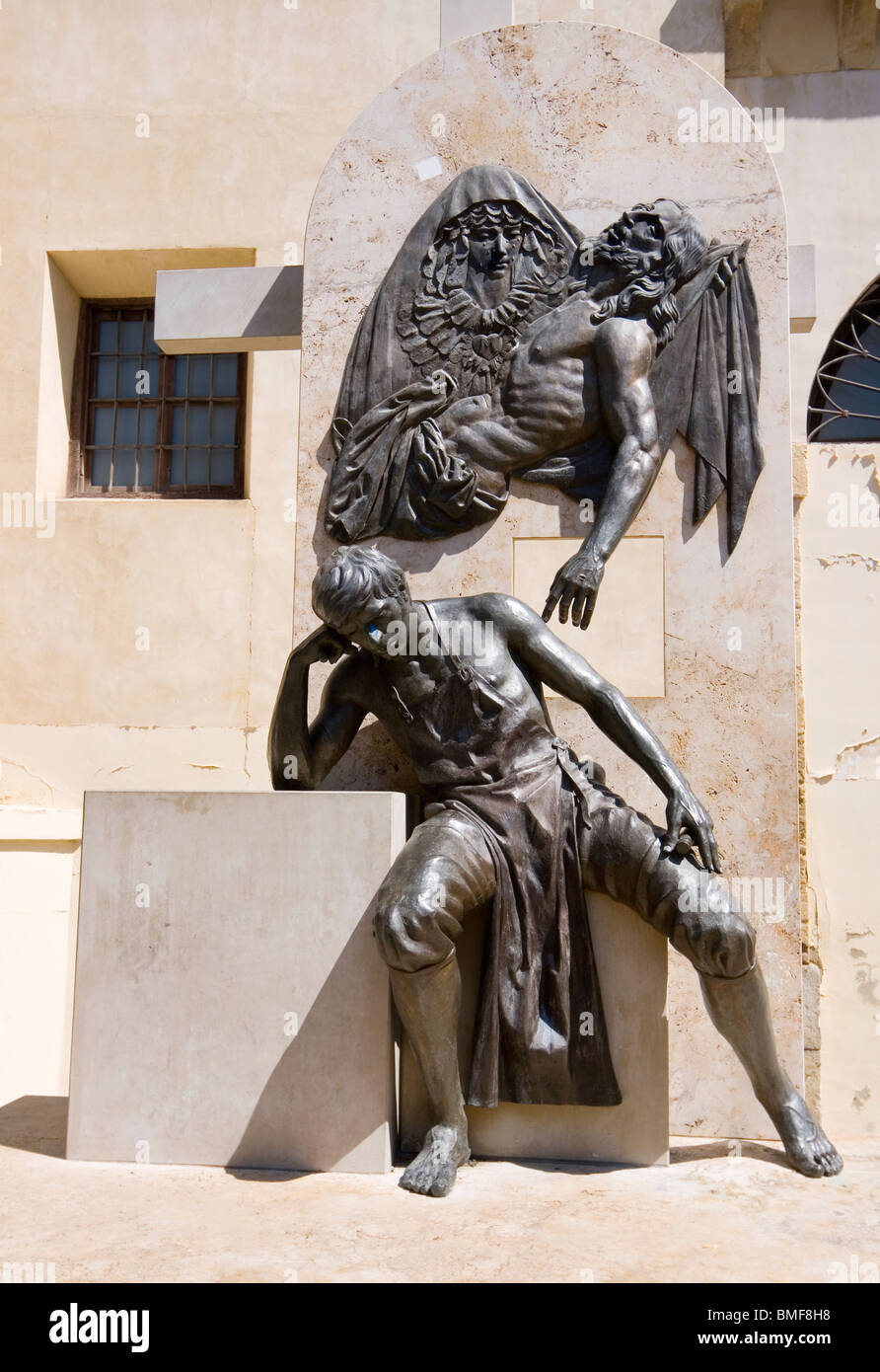 Cordoue, Andalousie, espagne. Statue de Juan de Mesa y Velasco, 1583 à 1627. Sculpteur baroque espagnol. Banque D'Images