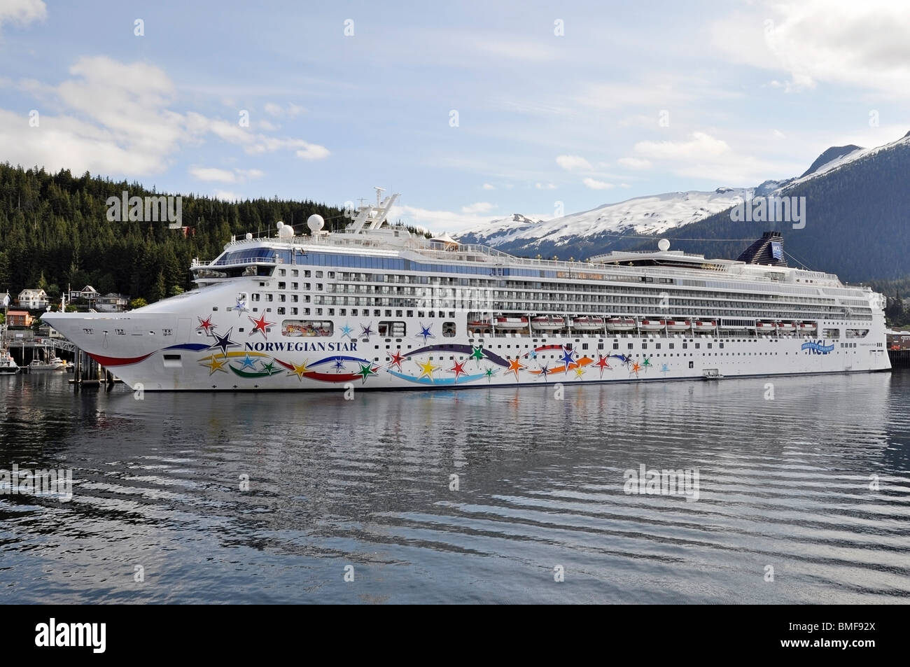 - Bateau de croisière Norwegian Star, de l'Alaska. Banque D'Images