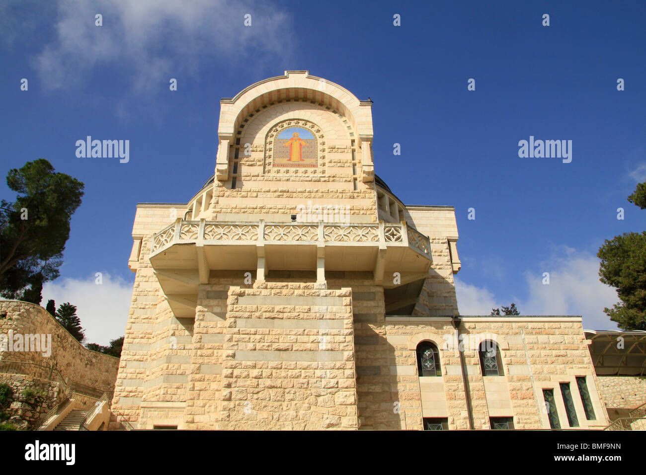 Israël, Jérusalem, l'église Saint Pierre en Gallicantu sur la pente de la montagne de Sion Banque D'Images