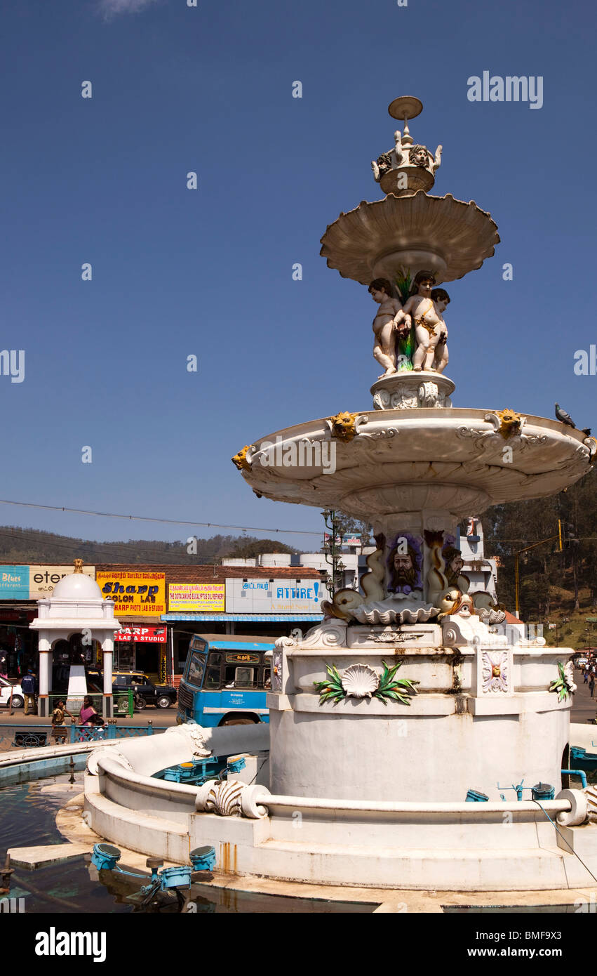 L'Inde, le Tamil Nadu, Udhagamandalam (Ooty), William Patrick Adam, gouverneur de Madras Memorial Fountain Banque D'Images