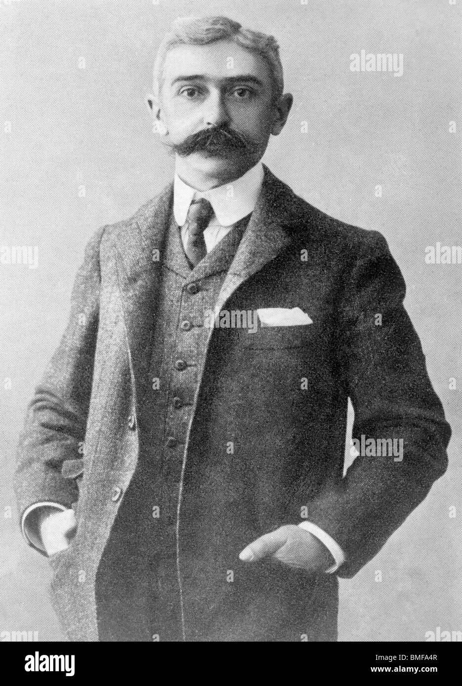 Photo non datée du Baron Pierre de Coubertin (1863 - 1937) - fondateur du CIO et "père" des Jeux Olympiques modernes. Banque D'Images