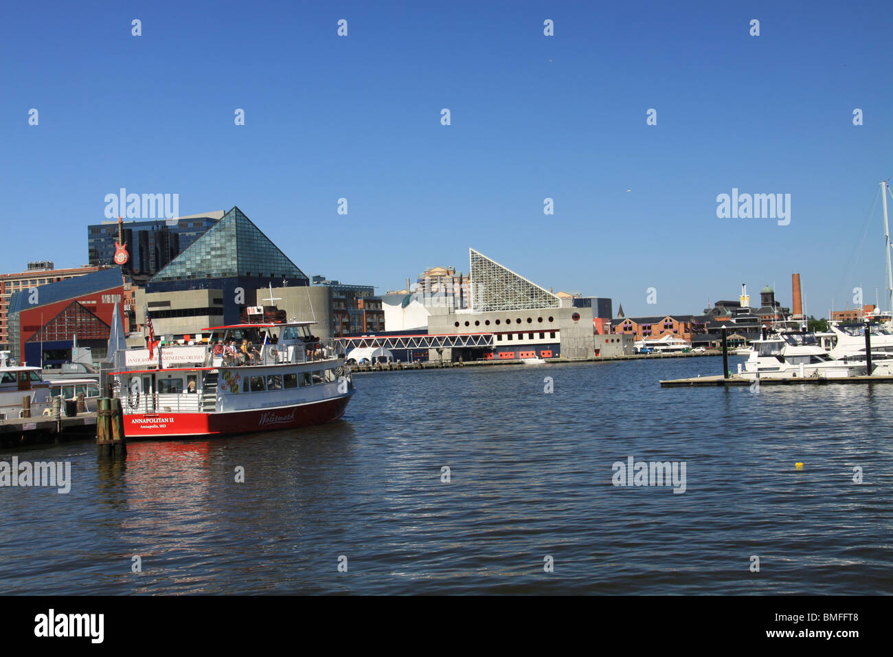 Des scènes d'Inner Harbor de Baltimore, Maryland Banque D'Images