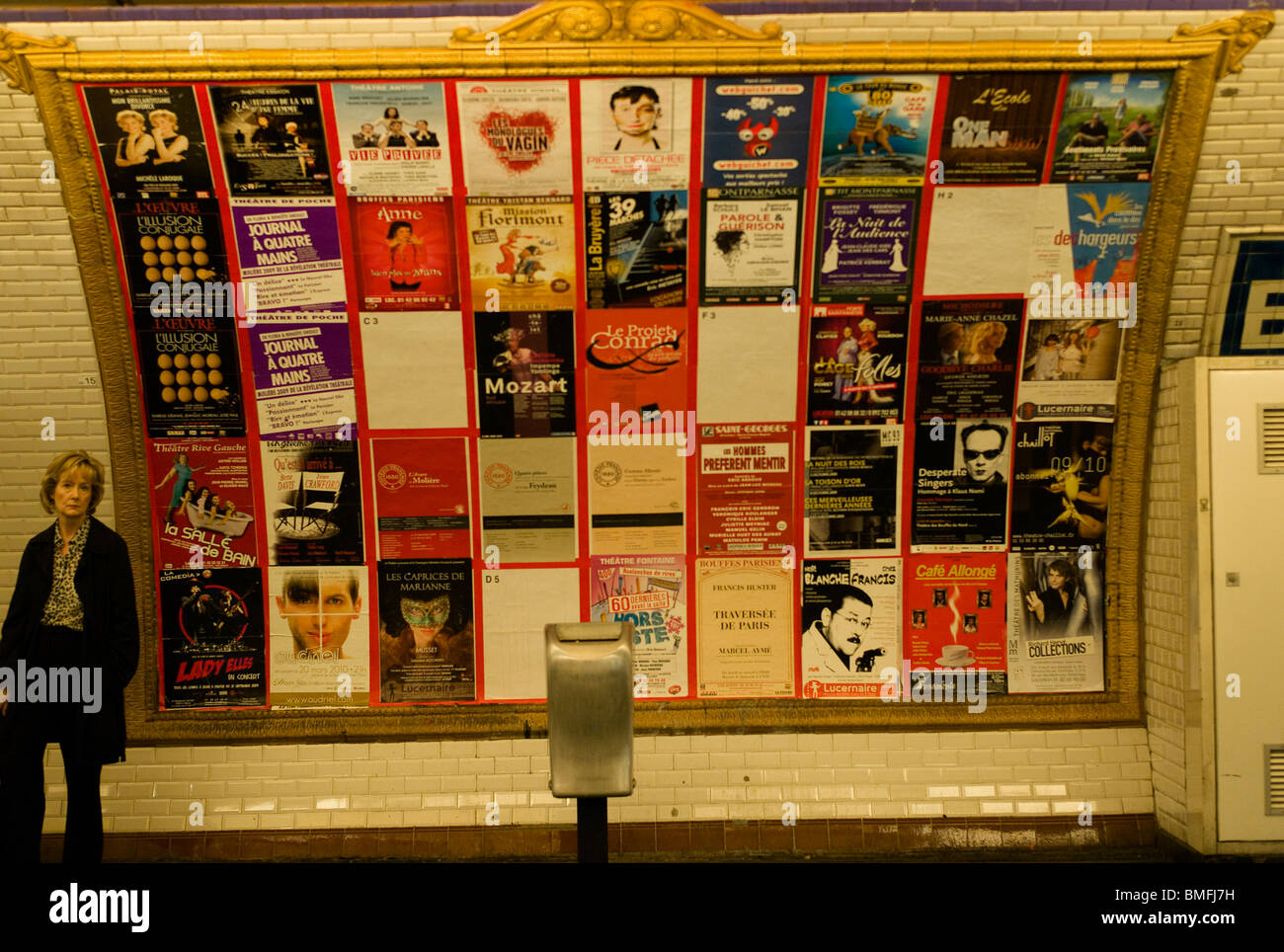 Métro, PARIS, FRANCE Banque D'Images