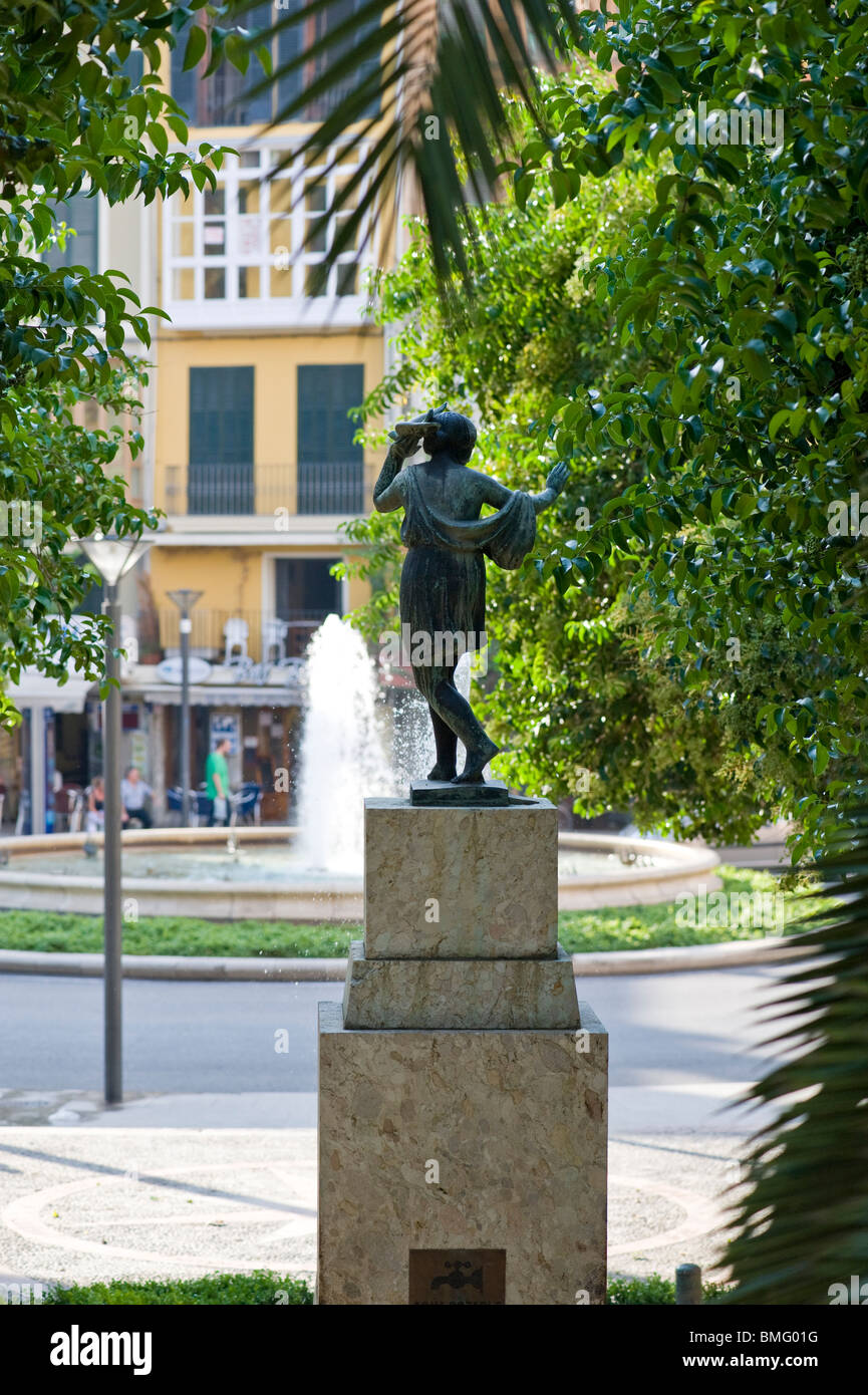 Jardin de la ville de Palma de Majorque à Majorque en Espagne Banque D'Images