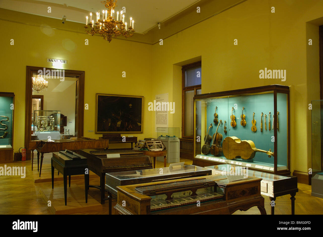Collection d'instruments de musique anciens à la Hofburg Banque D'Images