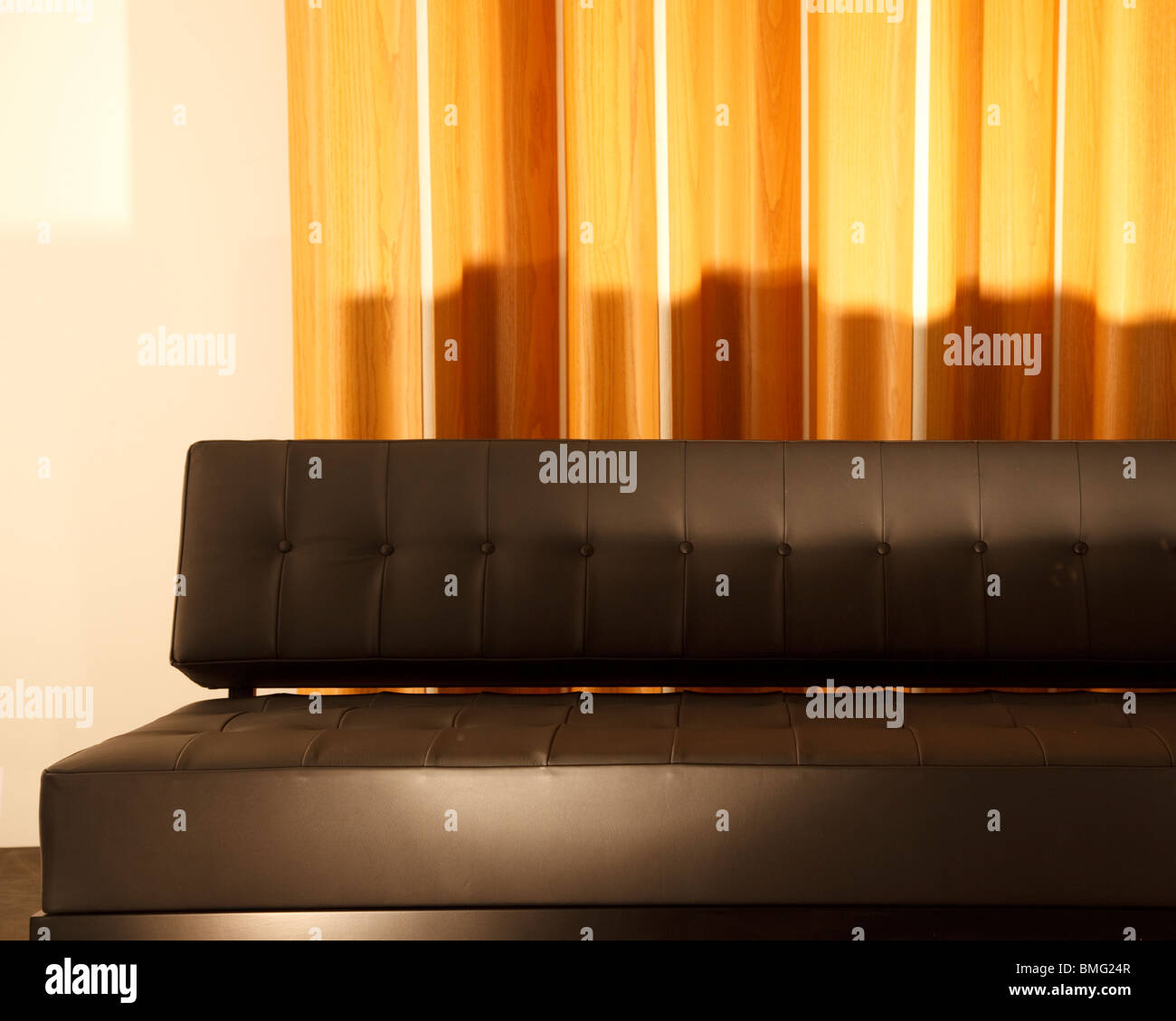 sofa en cuir Banque D'Images