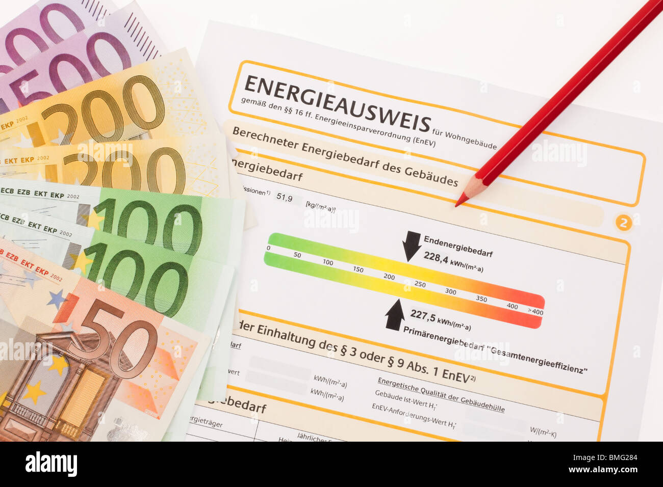 La certification énergétique pour les maisons de famille, Autriche Banque D'Images