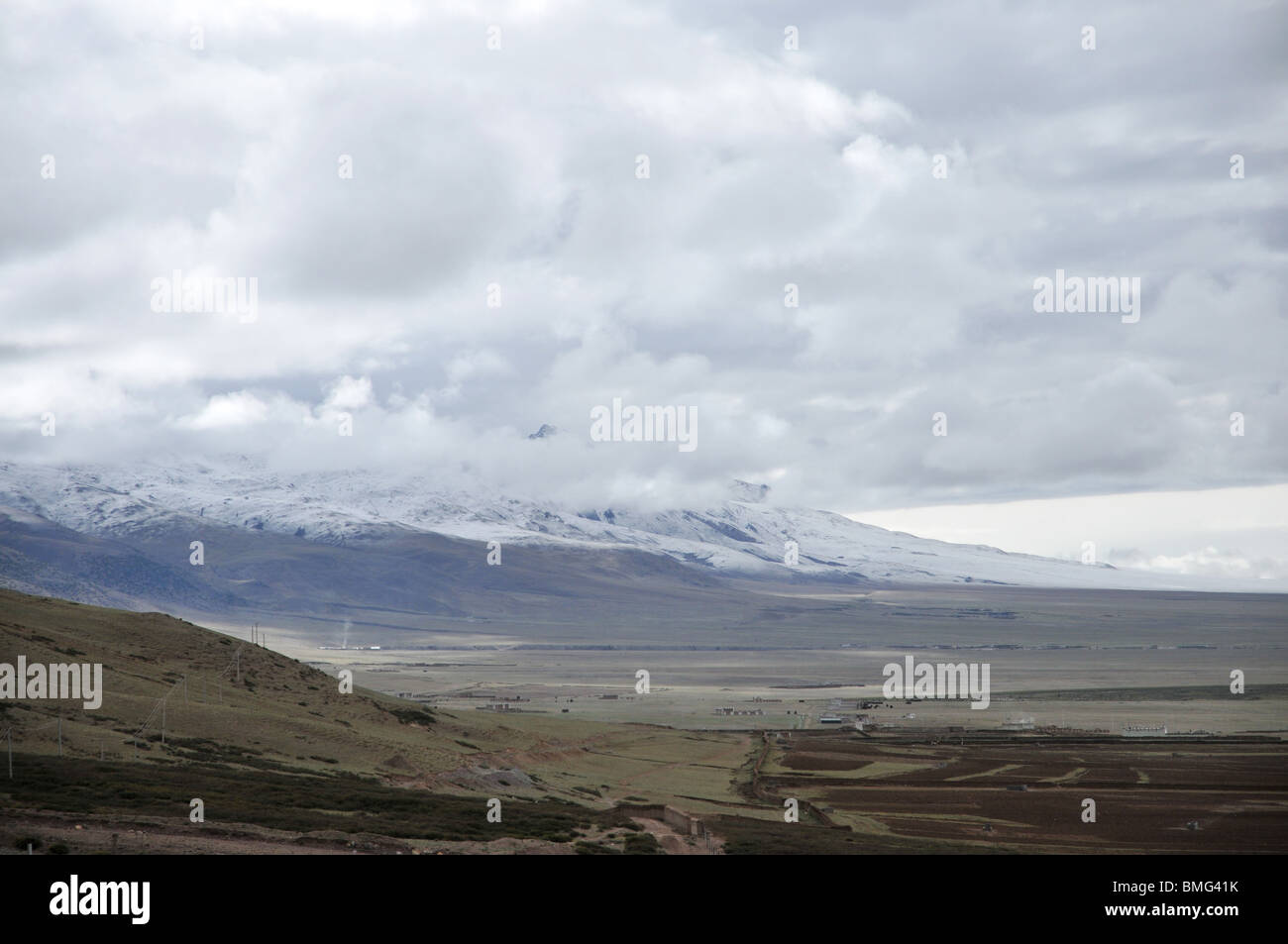 Paysage spectaculaire, Tibet, Chine Banque D'Images