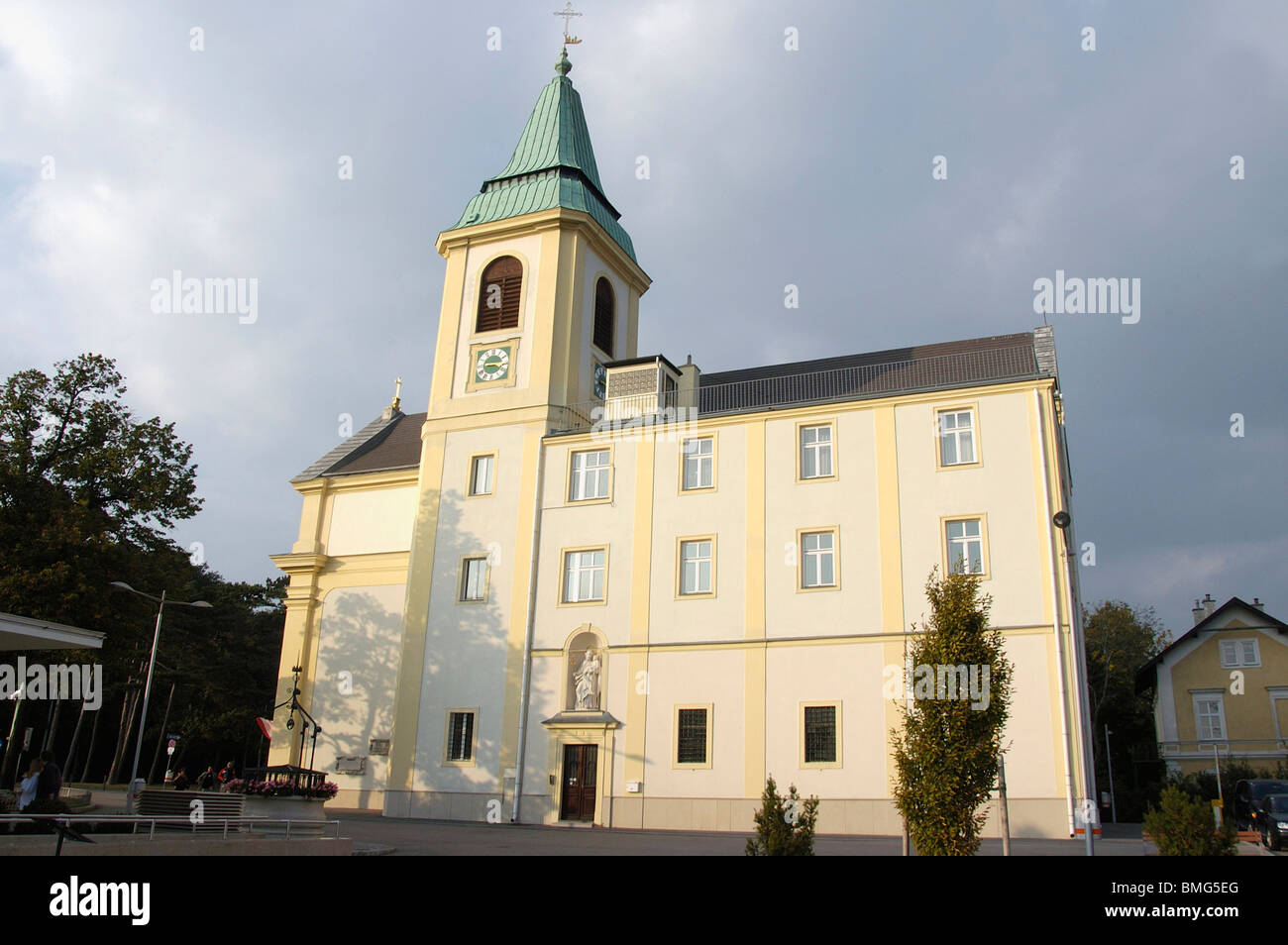 L'église de saint Joseph sur le Kahlenberg Banque D'Images