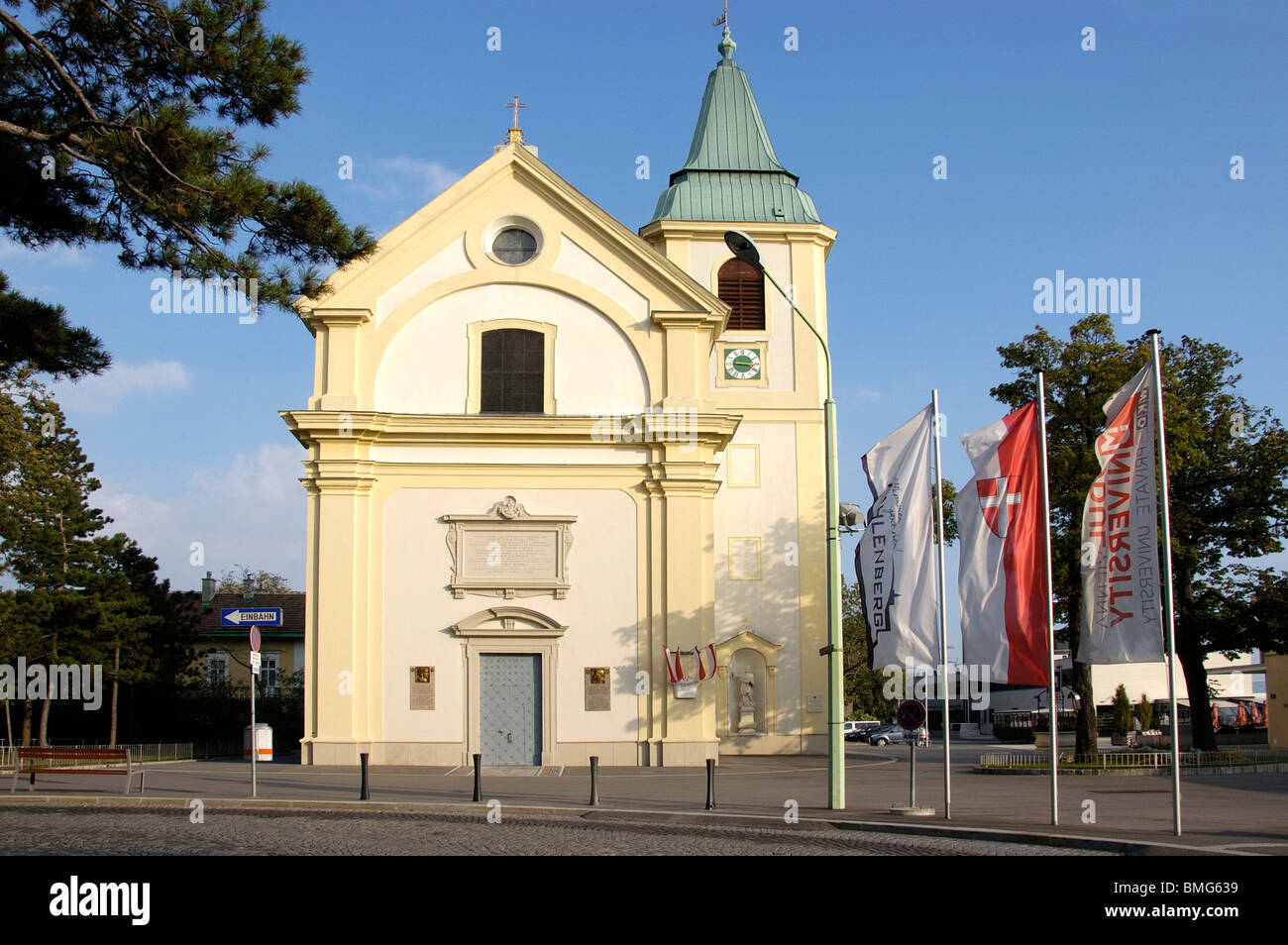 L'église de saint Joseph sur le Kahlenberg Banque D'Images