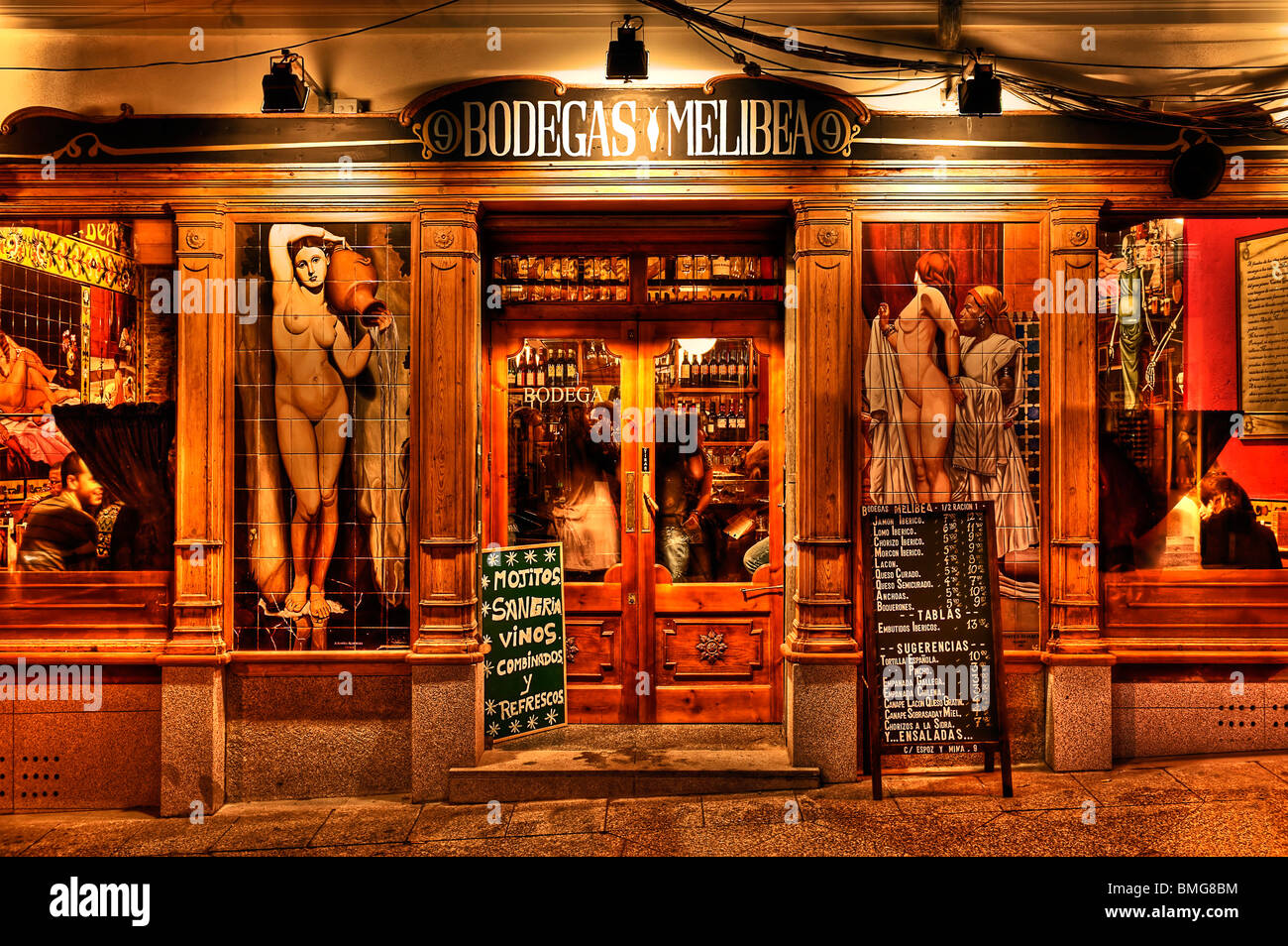 Bodegas melibea bar et tapas, Madrid, Espagne Banque D'Images