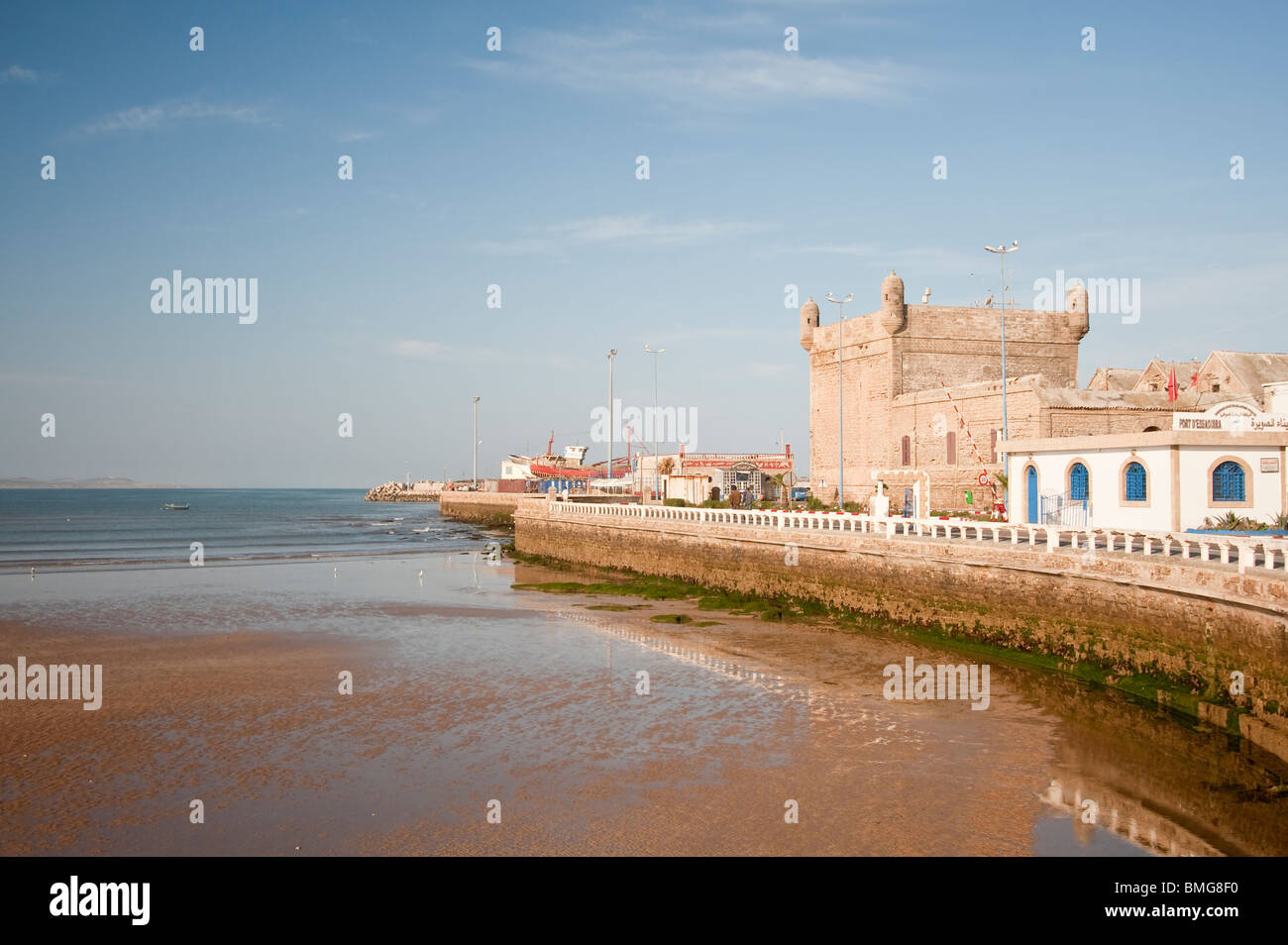 Plage de sable à l'extérieur de Essaoura Banque D'Images