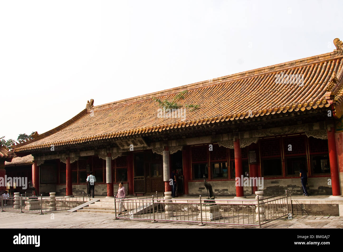 Hall de l'harmonie manifeste, la Cité Interdite, Pékin, Chine Banque D'Images