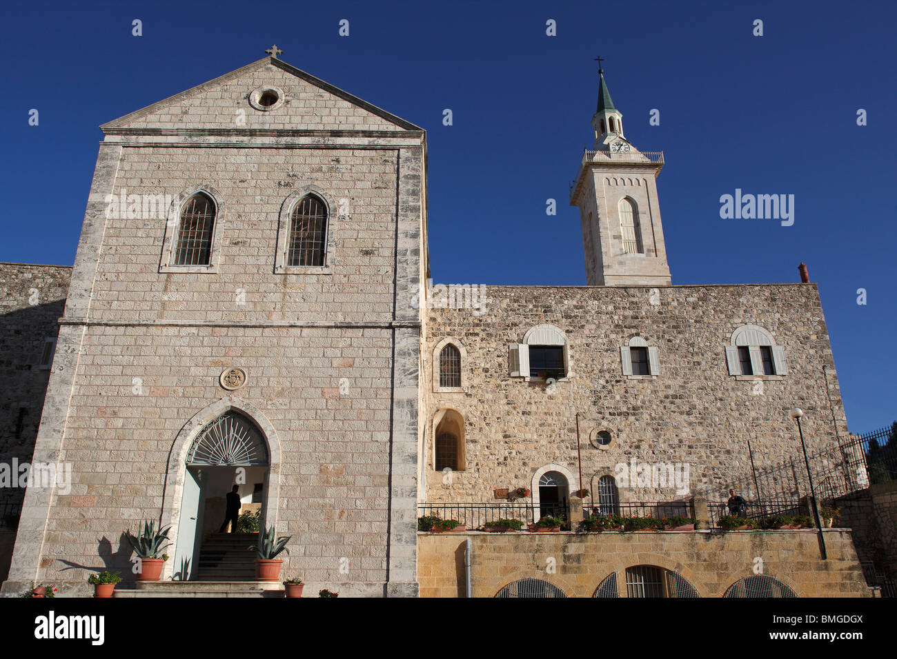 Jérusalem, Israël,Ein Karem, Église de St Jean Baptiste Banque D'Images