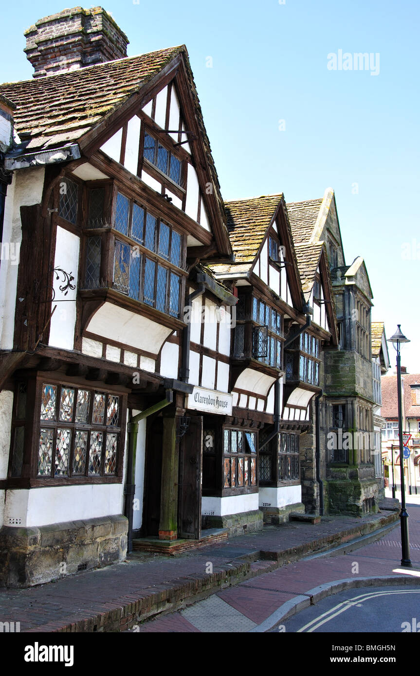 Clarendon House, High Street, East Grinstead, Sussex de l'Ouest, Angleterre, Royaume-Uni Banque D'Images