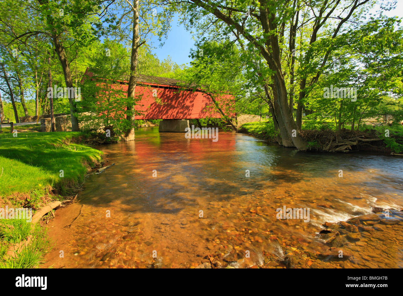 Ibis Gare pont couvert, Thurmont, Maryland Banque D'Images