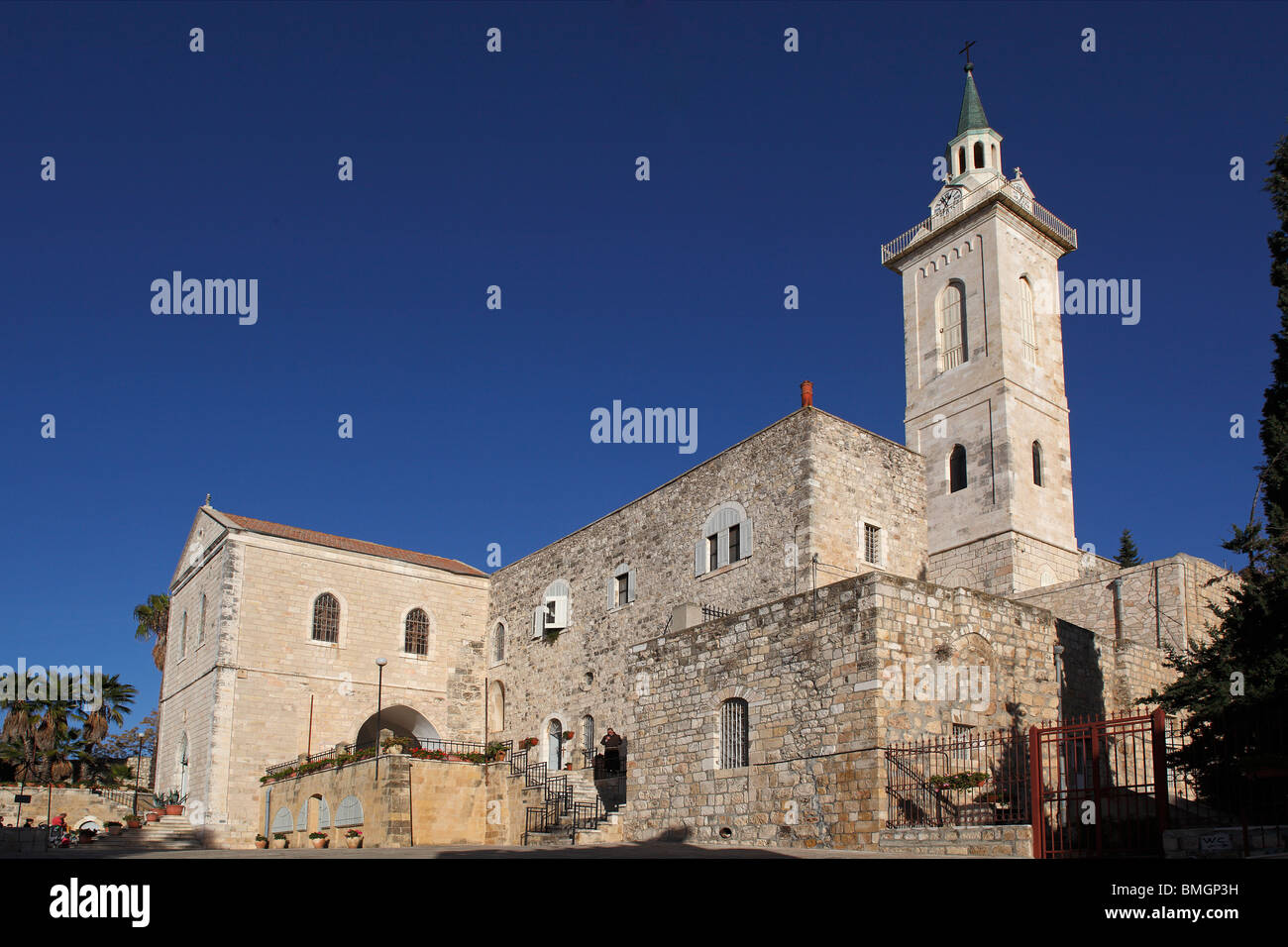 Jérusalem, Israël,Ein Karem, Église de St Jean Baptiste Banque D'Images