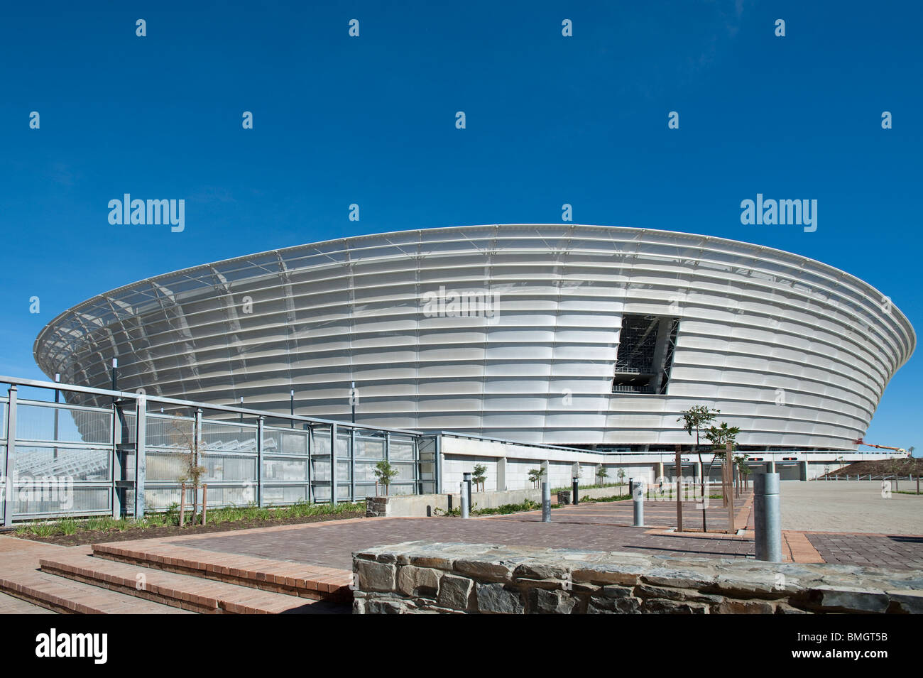 Green Point Stadium, vue depuis l'entrée sud, Le Cap, Afrique du Sud Banque D'Images