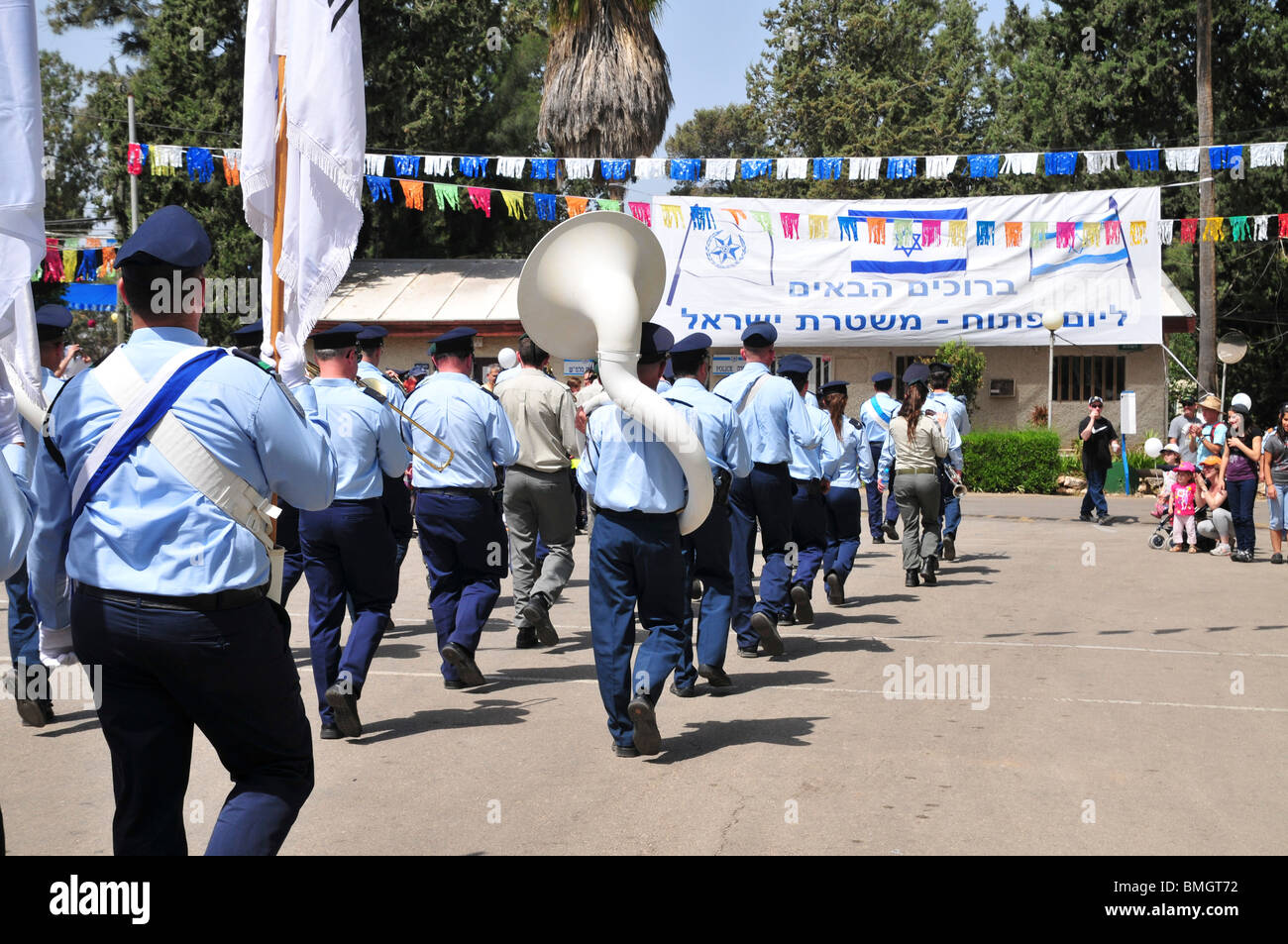 Académie de police israéliennes Marching out Parade Banque D'Images