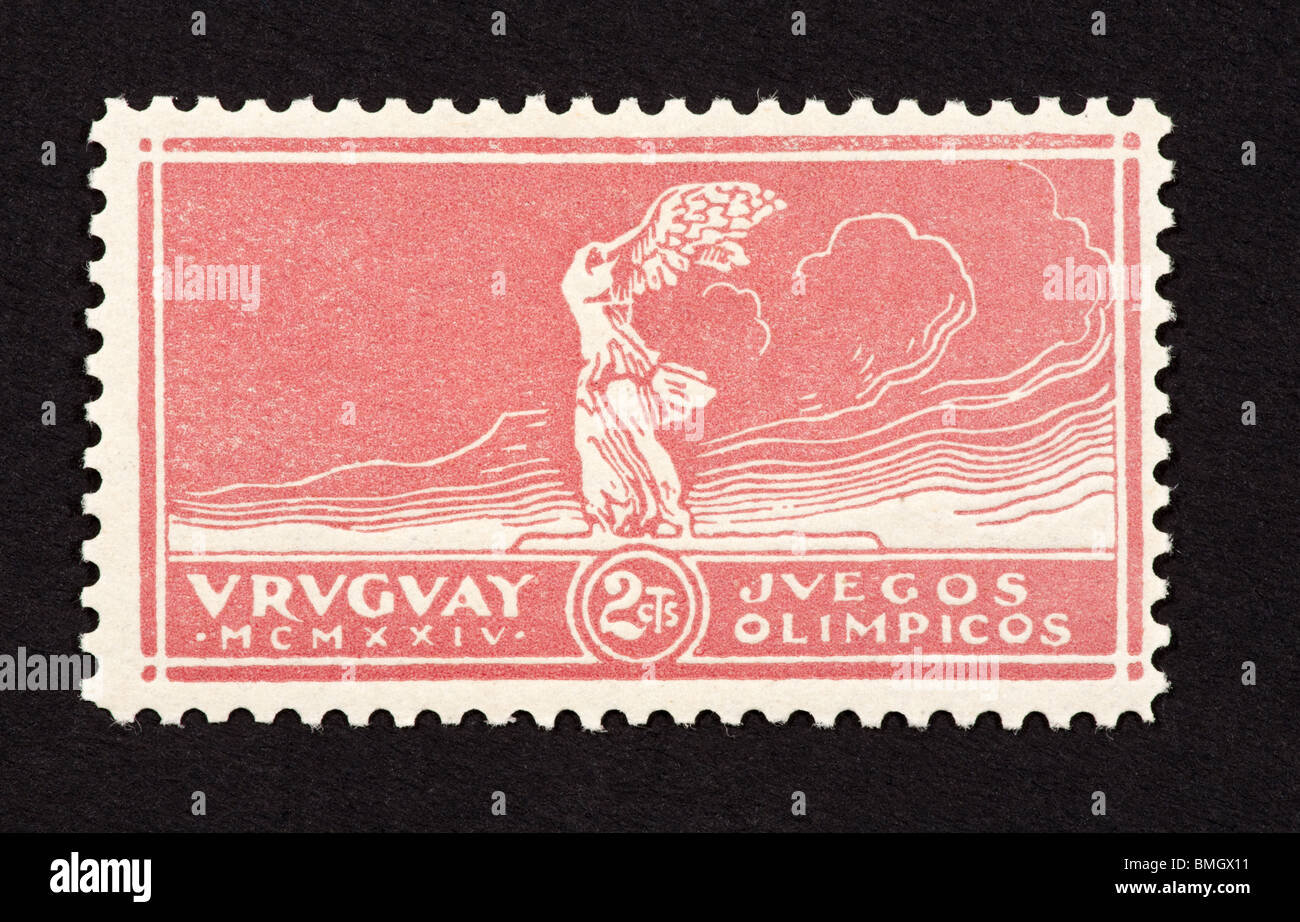 Timbreposte de représentant de l'Uruguay "Victoire de Samothrace